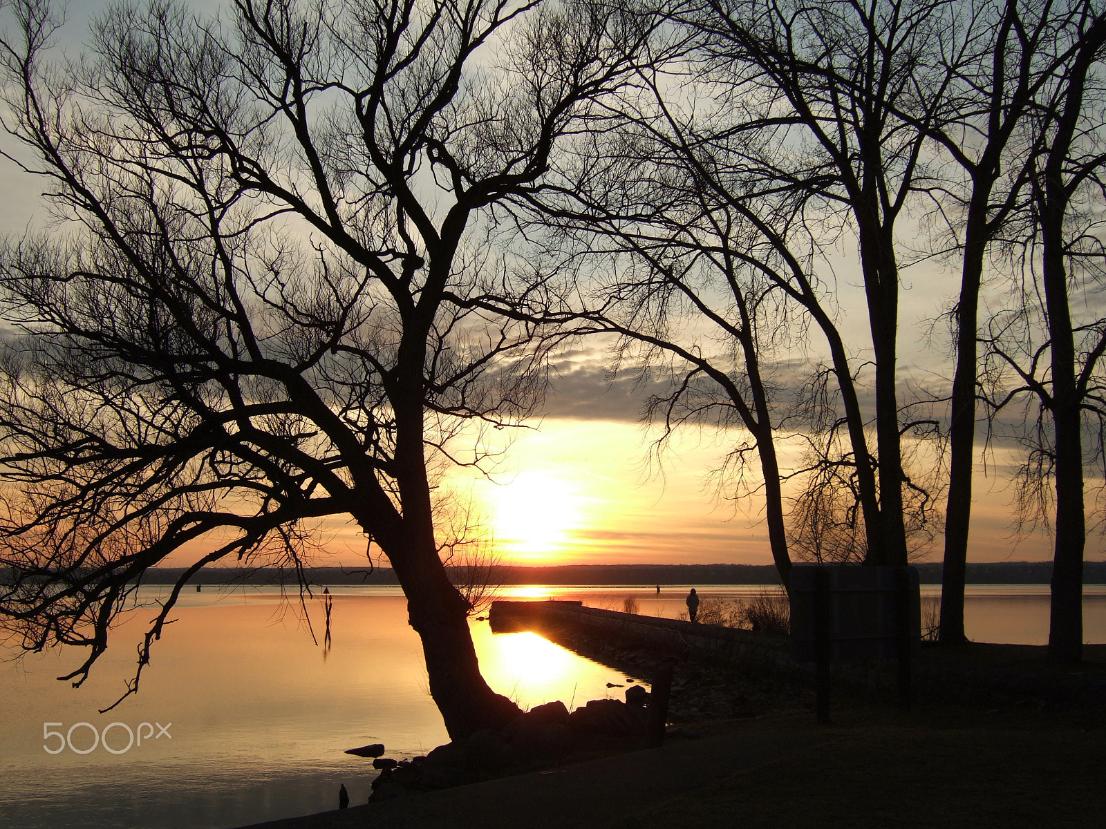 Fujifilm FinePix F10 sample photo. Seneca lake sp sunset, december photography