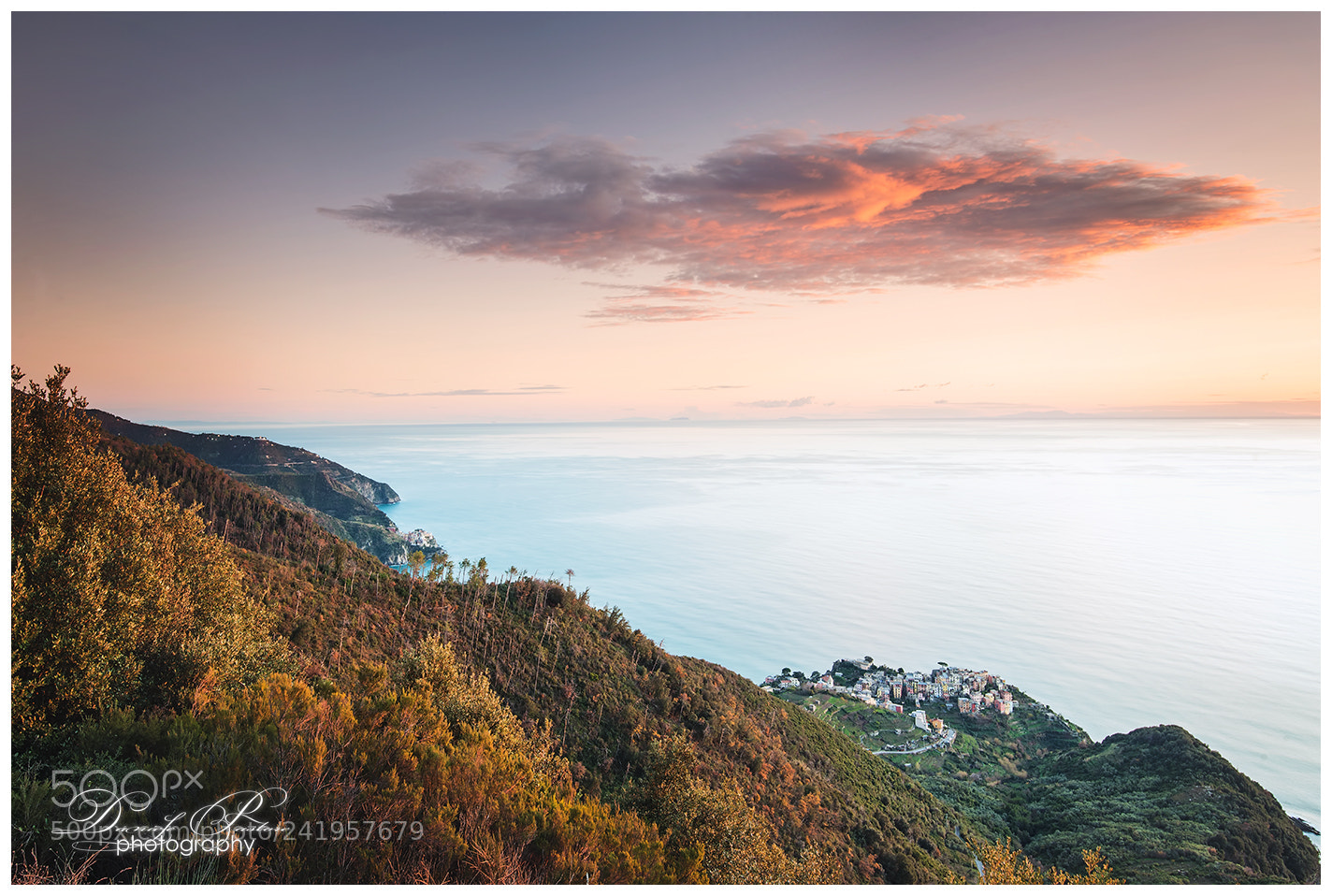 Nikon D800 sample photo. Sunset over vernazza photography
