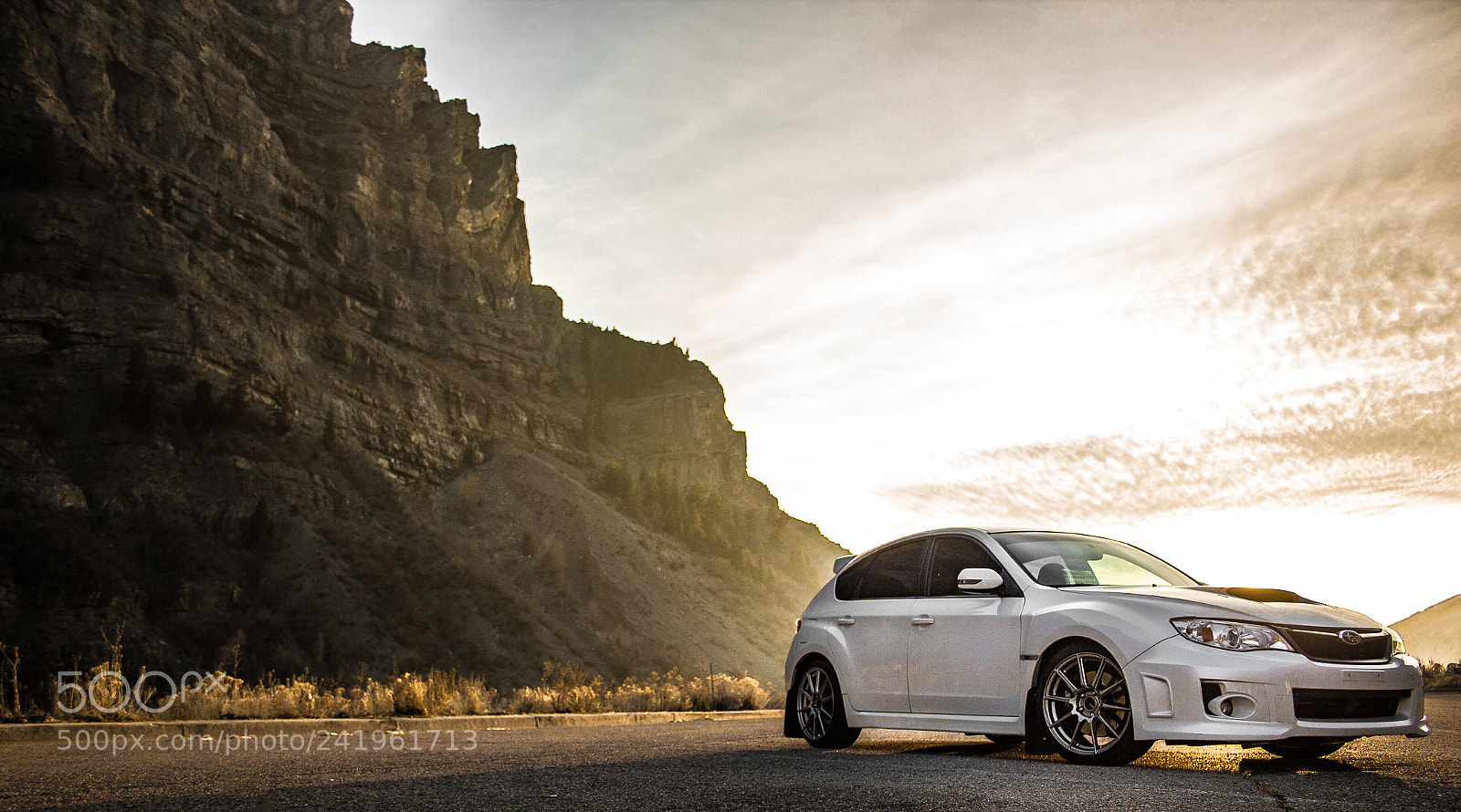 Canon EOS 550D (EOS Rebel T2i / EOS Kiss X4) sample photo. Subaru wrx sti sunset photography