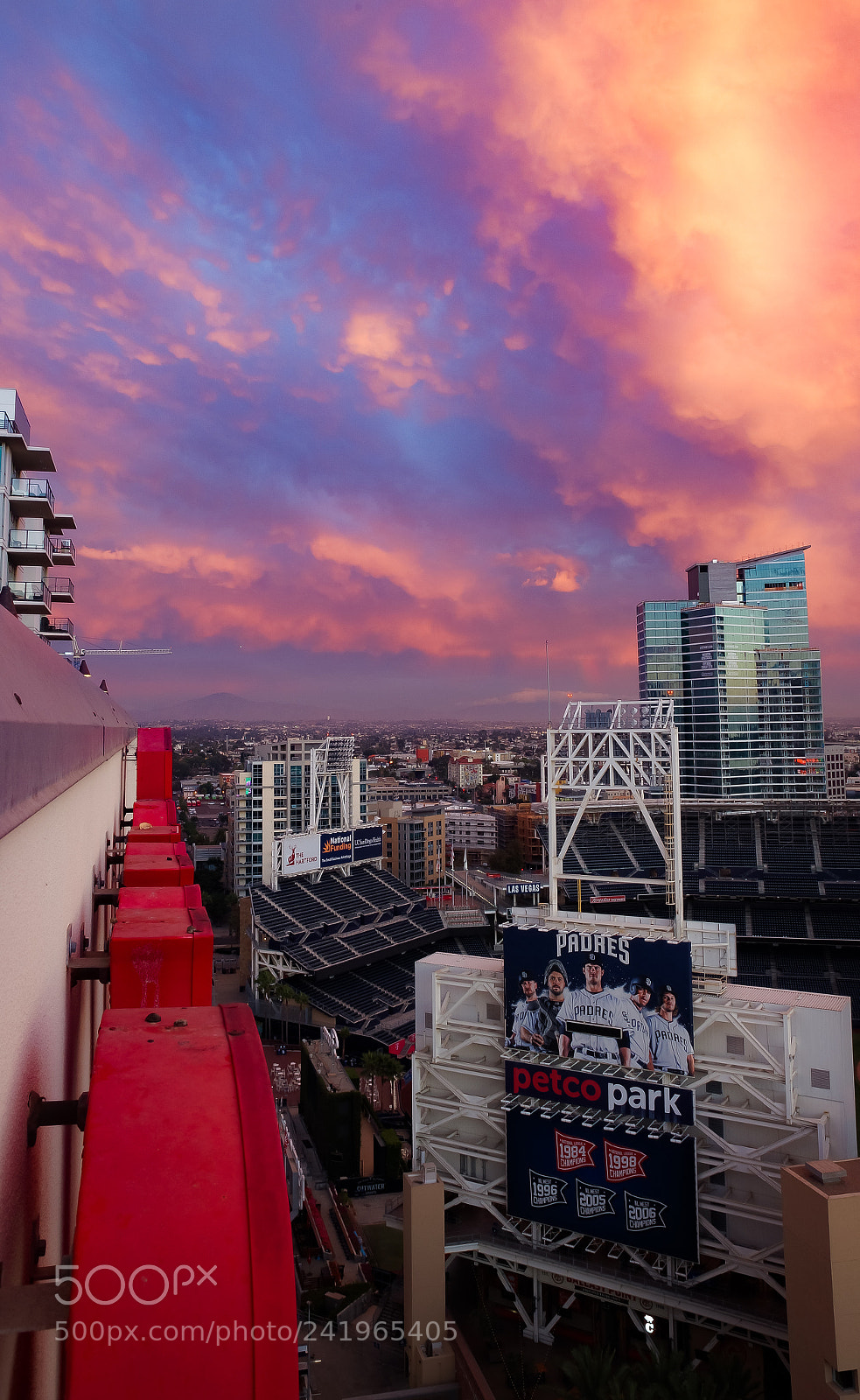 Sony SLT-A99V sample photo. Petco park sunset photography