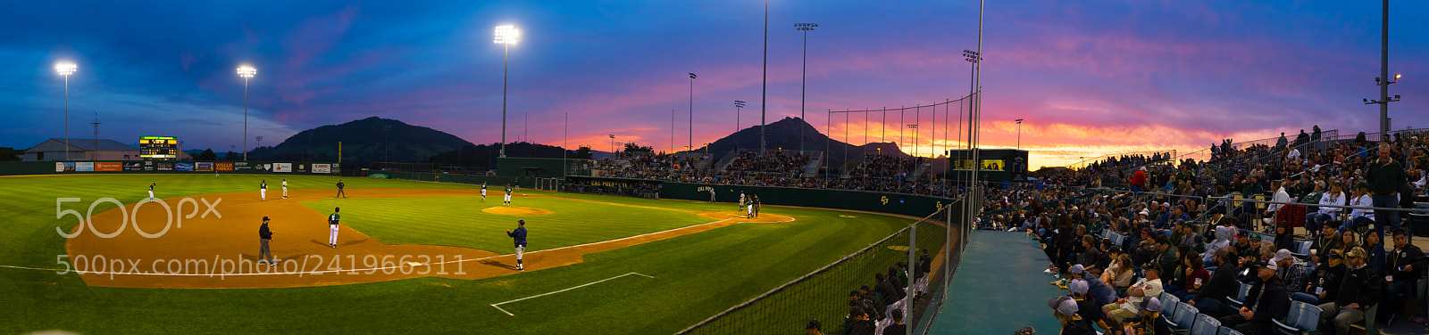 Fujifilm X-T10 sample photo. Baggett stadium sunset photography