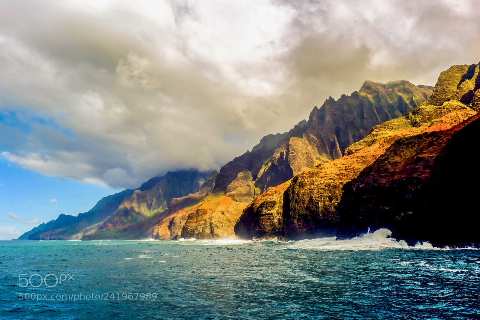 Fujifilm X-T1 sample photo. Napali coast photography
