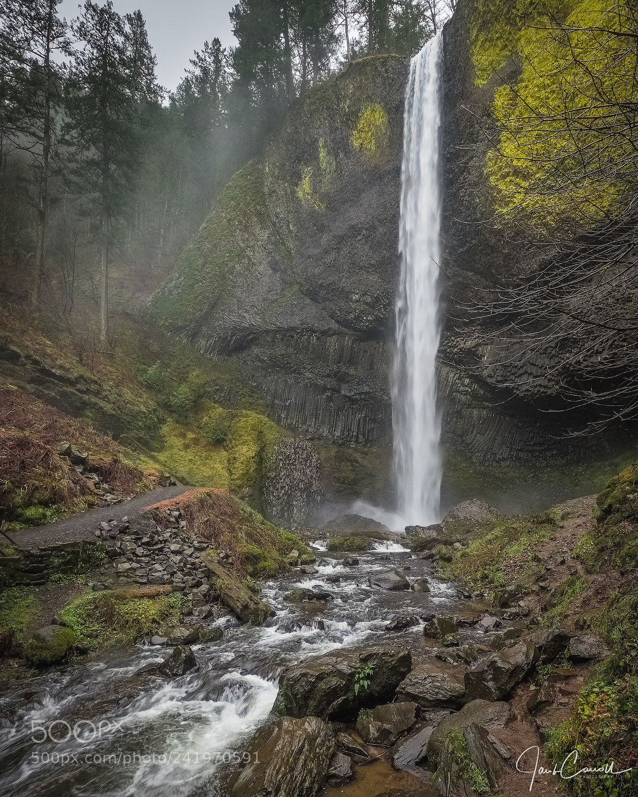 Fujifilm X-T1 sample photo. Lower latourell falls photography