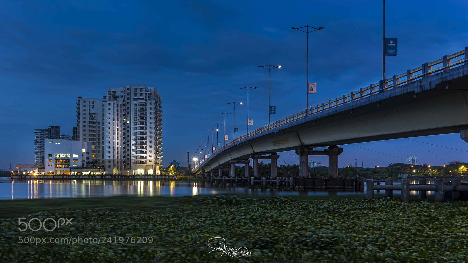 Canon EOS 7D Mark II sample photo. Kochi marine drive nightscape photography