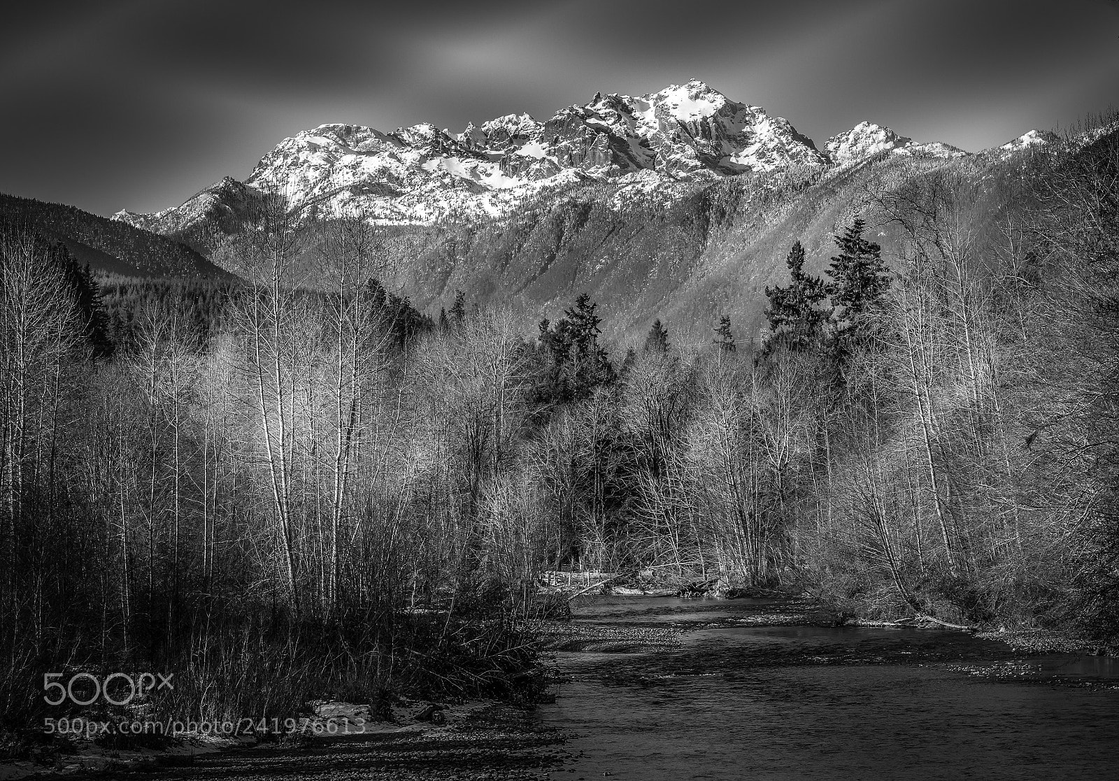 Olympus OM-D E-M1 sample photo. First  snow olympic mountains photography