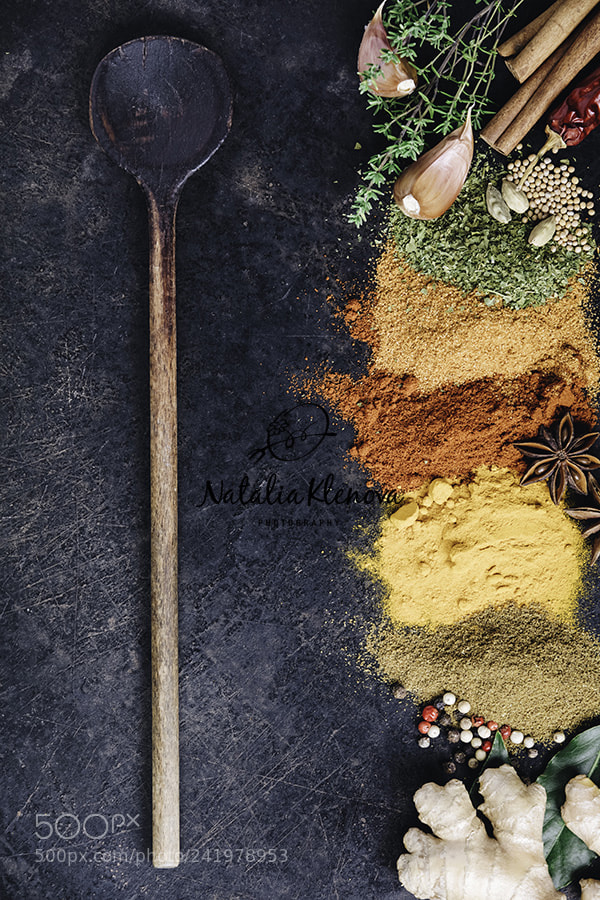 Canon EOS 5DS R sample photo. Spices and herbs on photography