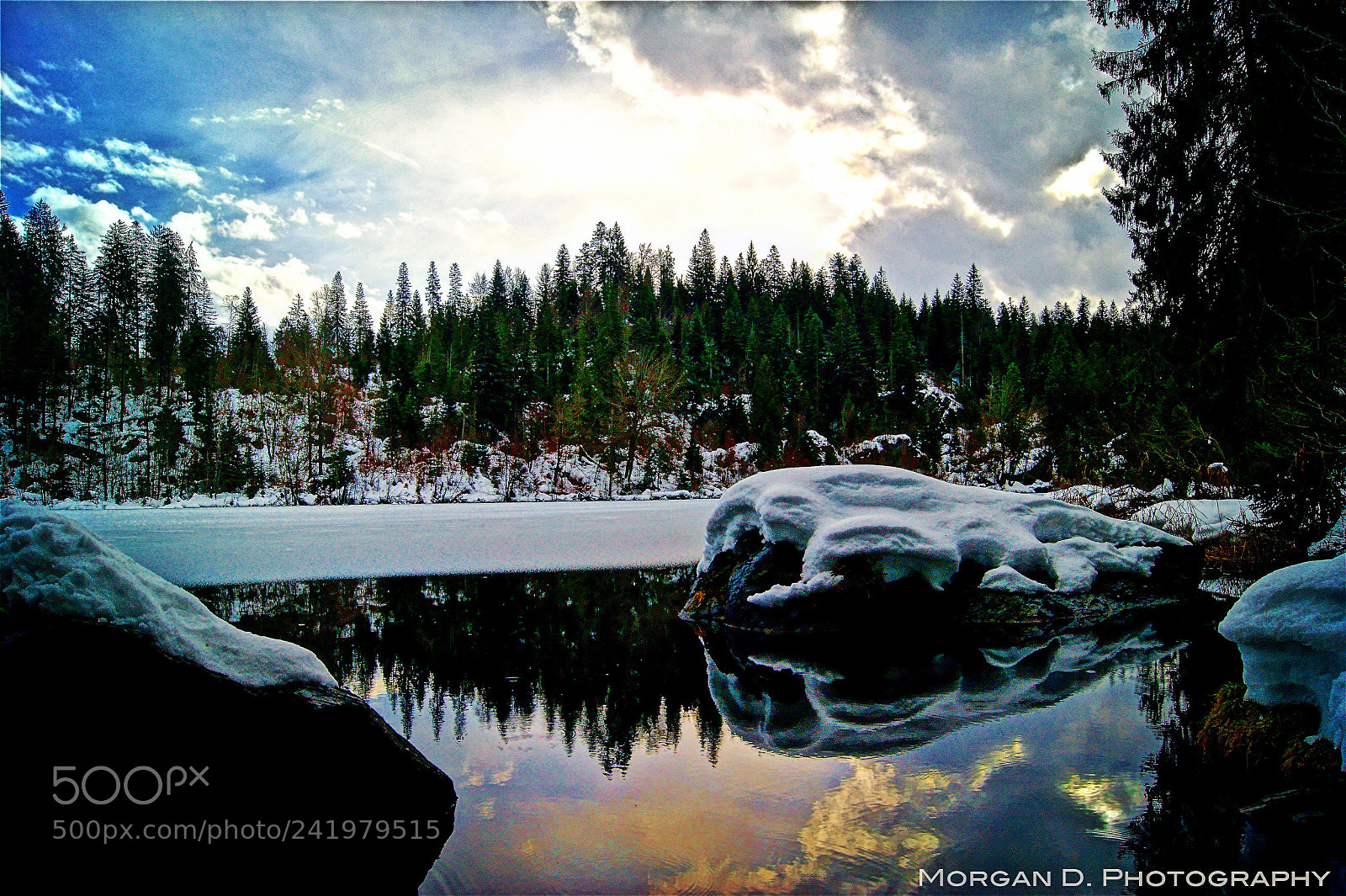 Sony Alpha DSLR-A380 sample photo. Crestasee in winter, gr photography