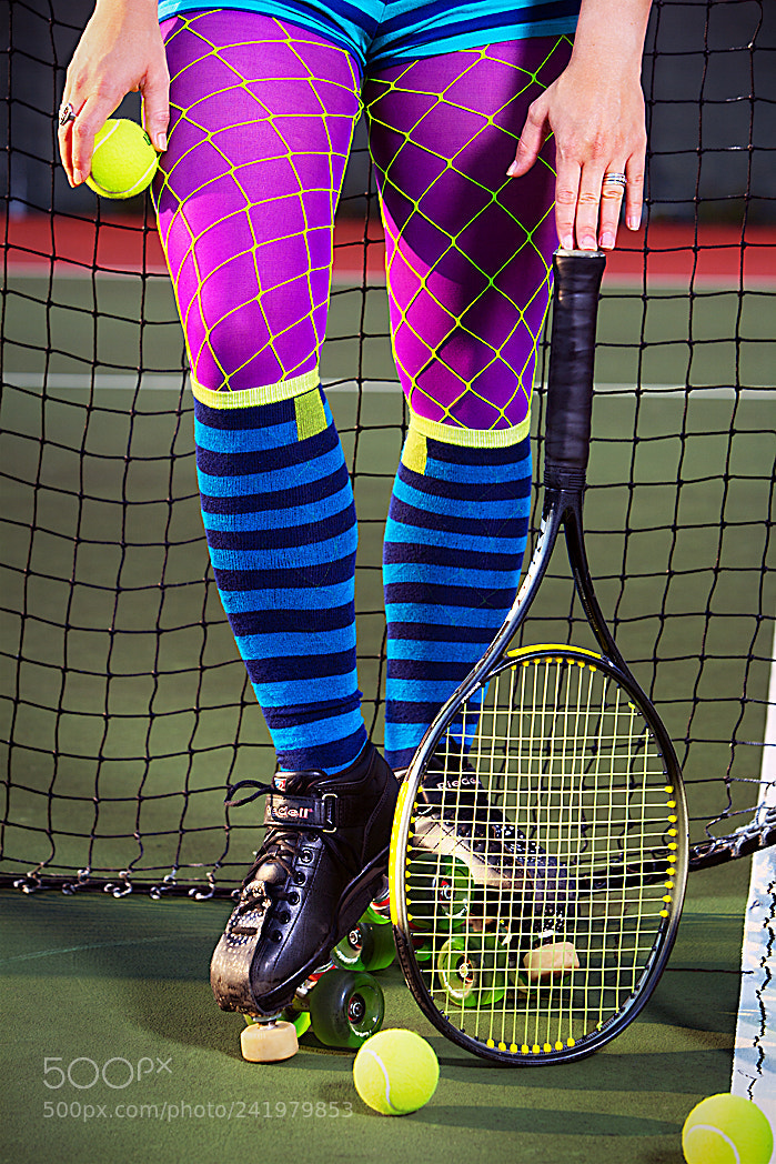 Canon EOS 5D sample photo. Roller derby tennis player photography