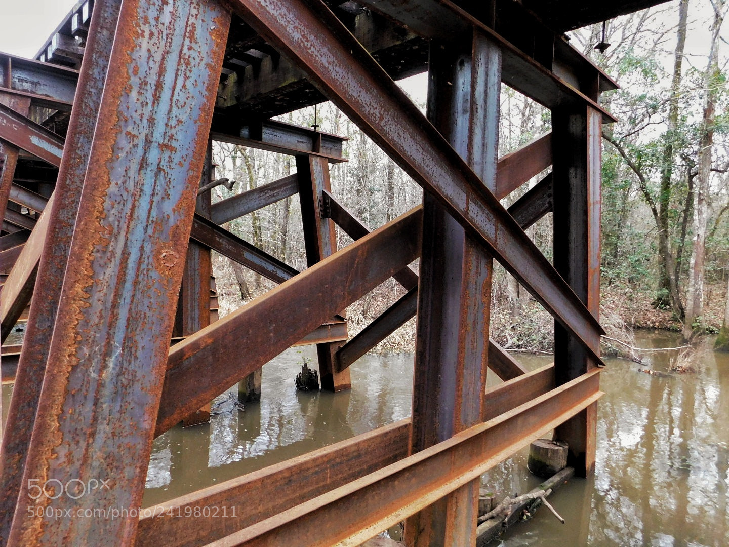 Nikon Coolpix B500 sample photo. Train track supporting structure photography