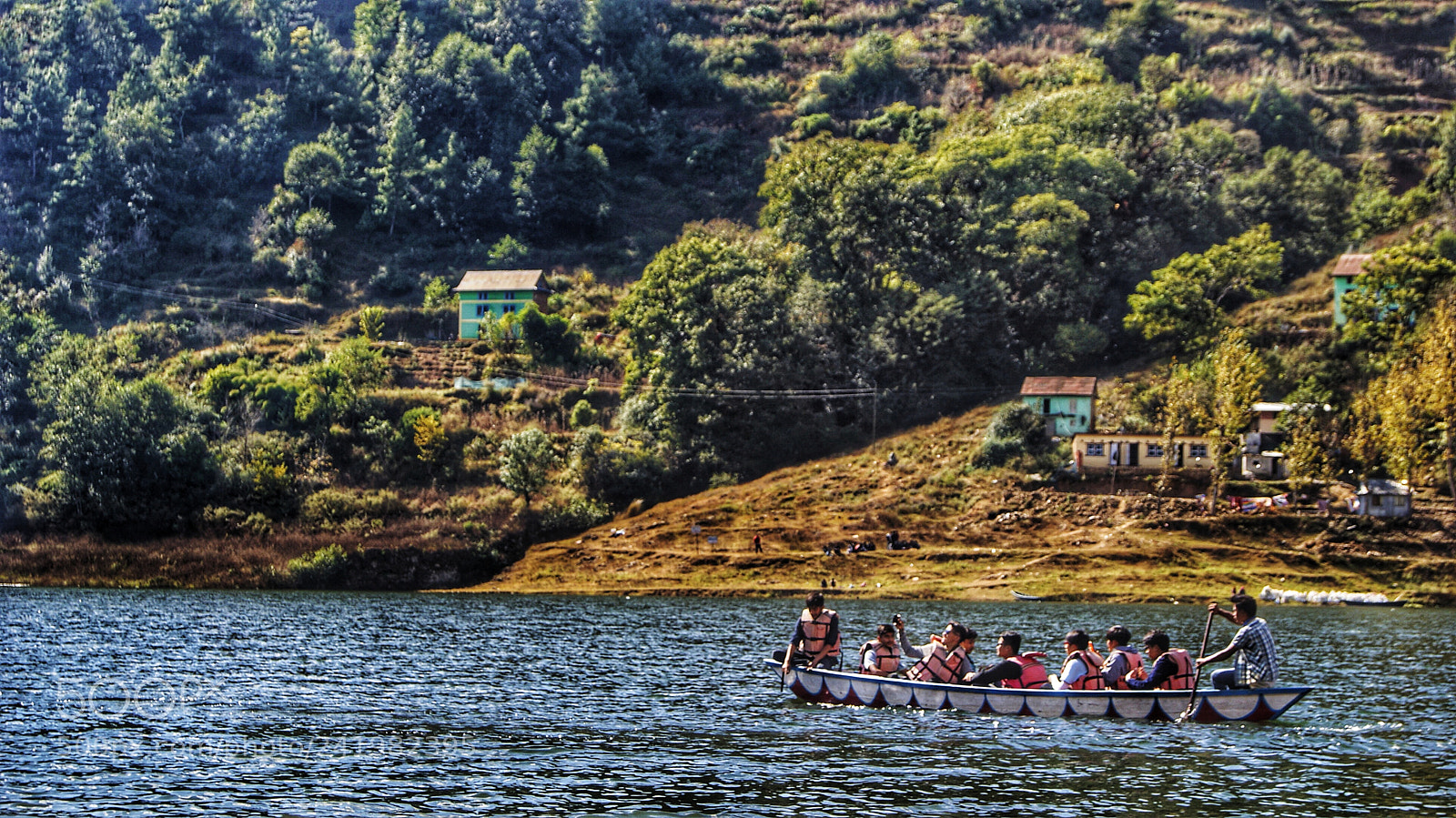 Sony Alpha DSLR-A230 sample photo. Boating in kulekhani photography