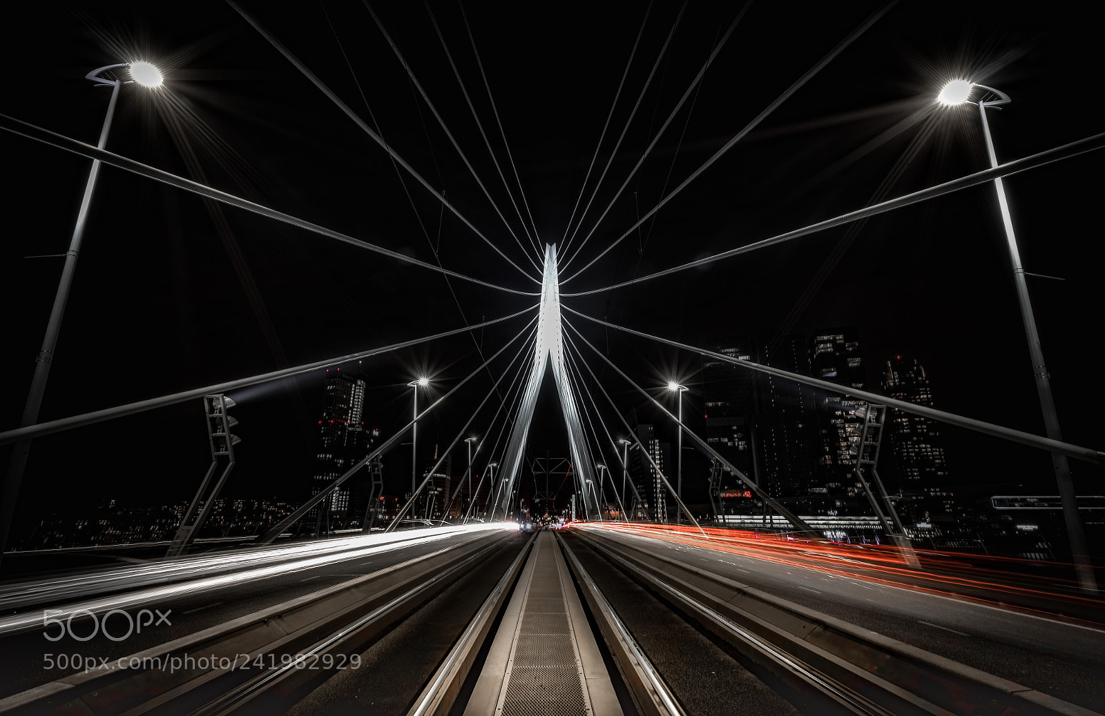 Sony a7 II sample photo. Erasmusbridge rotterdam photography