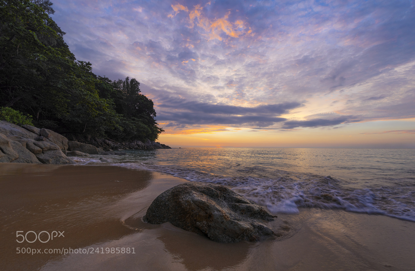 Nikon D750 sample photo. Sunset at phuket beach photography