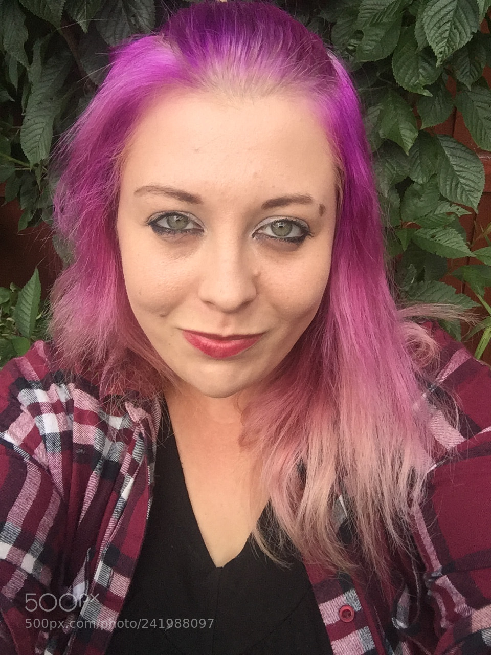 Apple iPad Air 2 sample photo. Pink hair photography