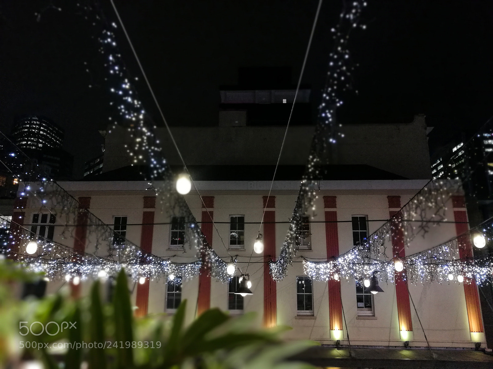 HUAWEI P9 sample photo. Downtown christmas lights photography