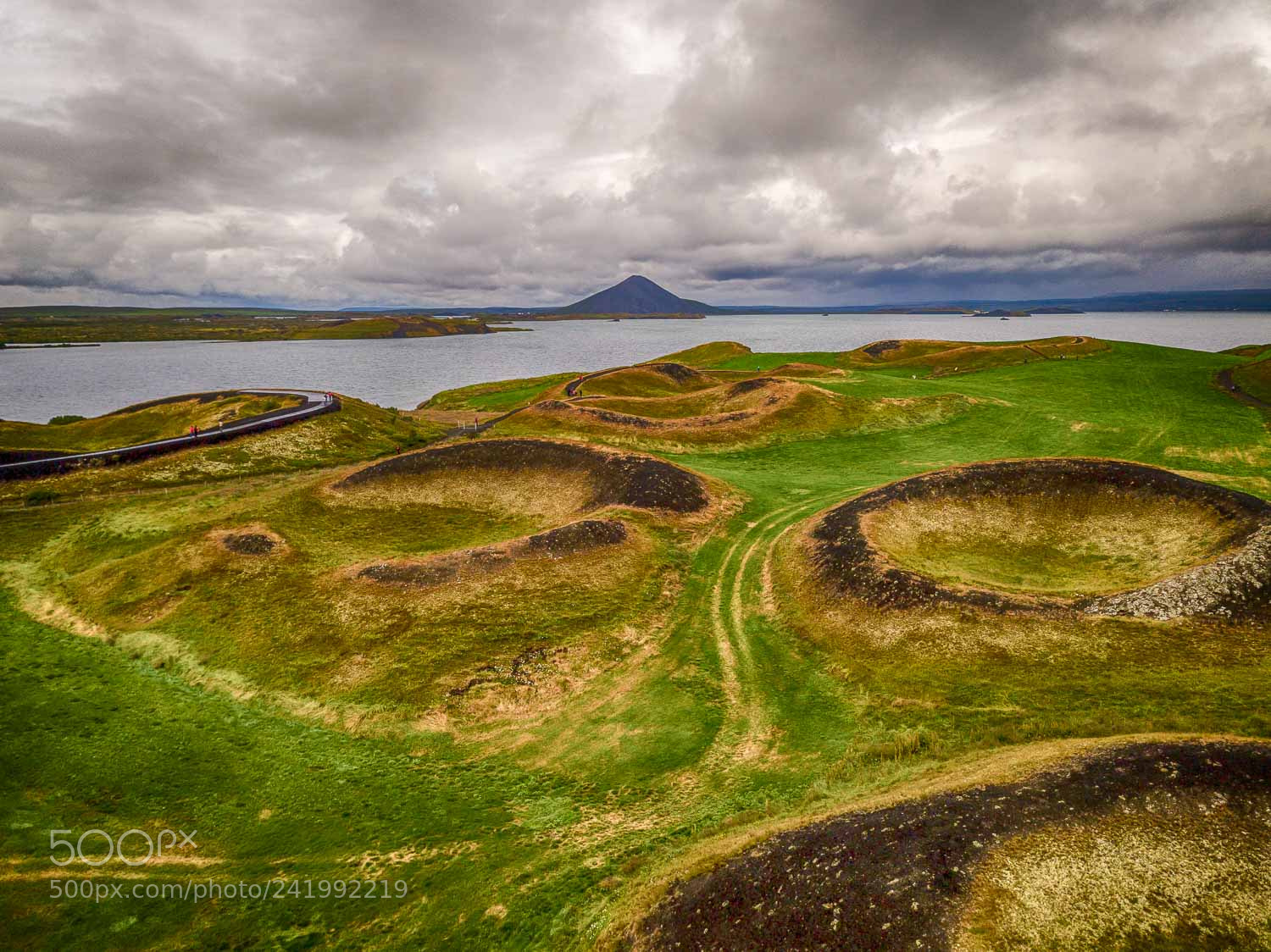 DJI FC220 sample photo. Skútustaðir, iceland photography