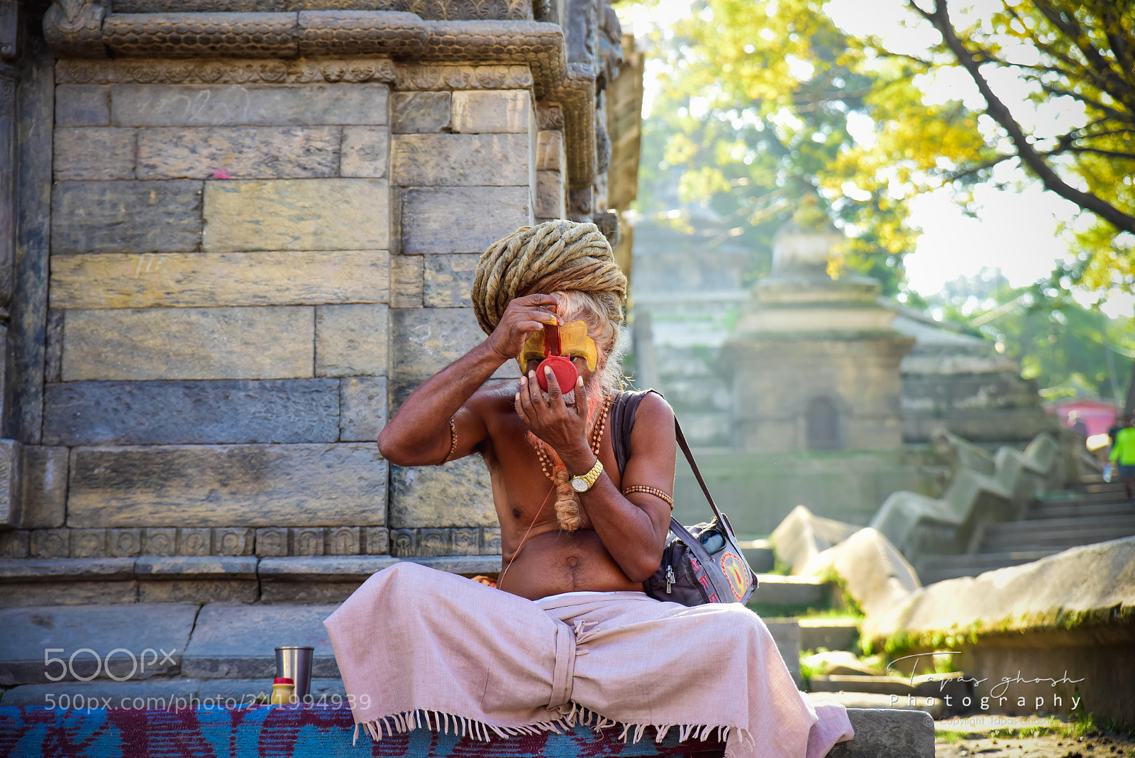 Nikon D810 sample photo. Holy man of nepal photography