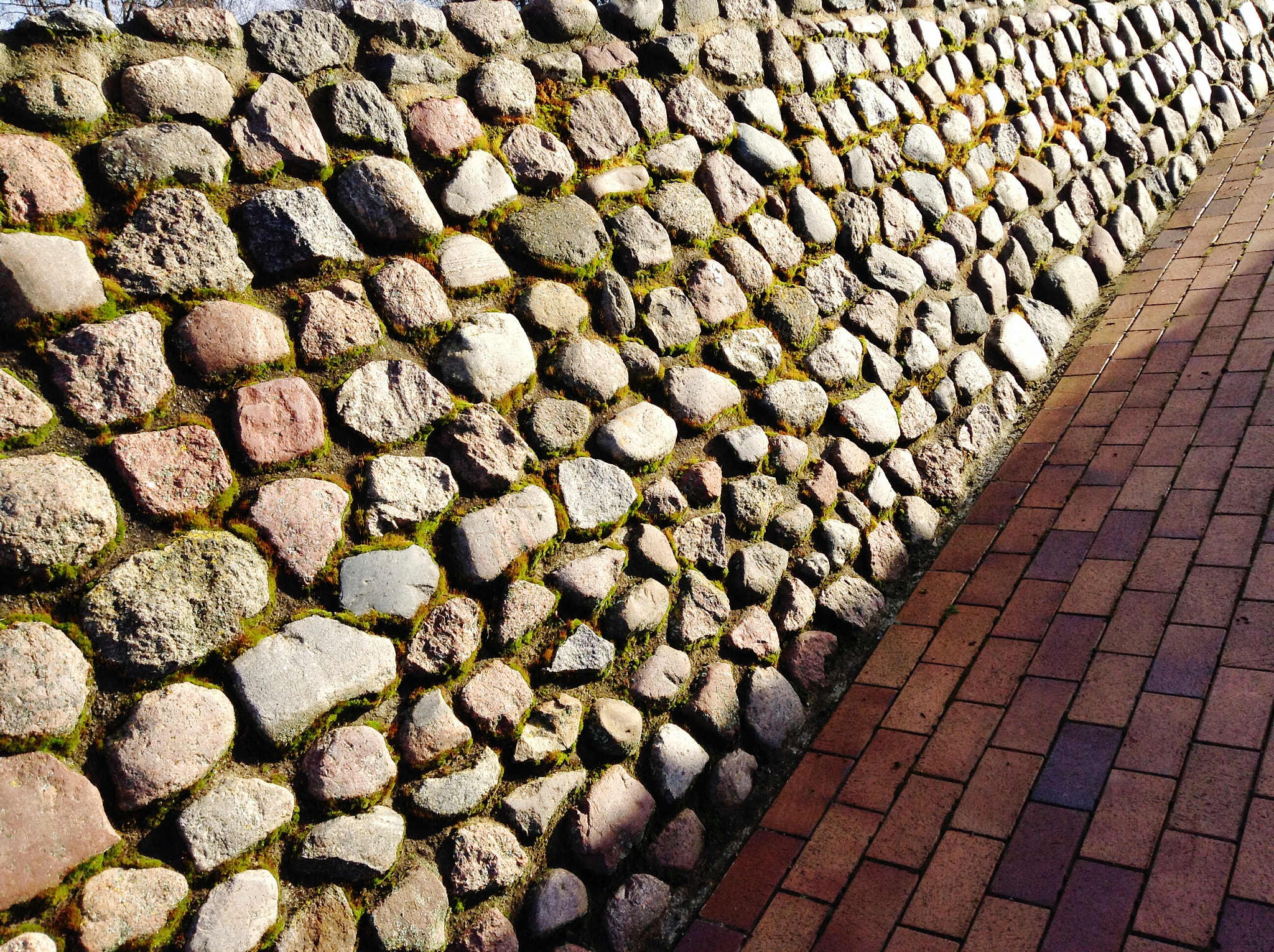 Apple iPad mini sample photo. Stone wall photography