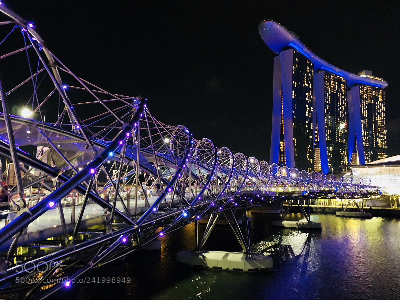 Apple iPhone X sample photo. Marina bay singapore photography