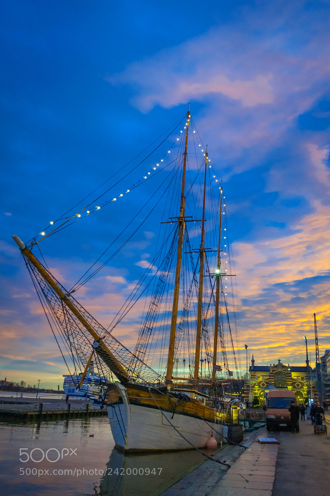 Nikon D5000 sample photo. Tall ship under winter photography