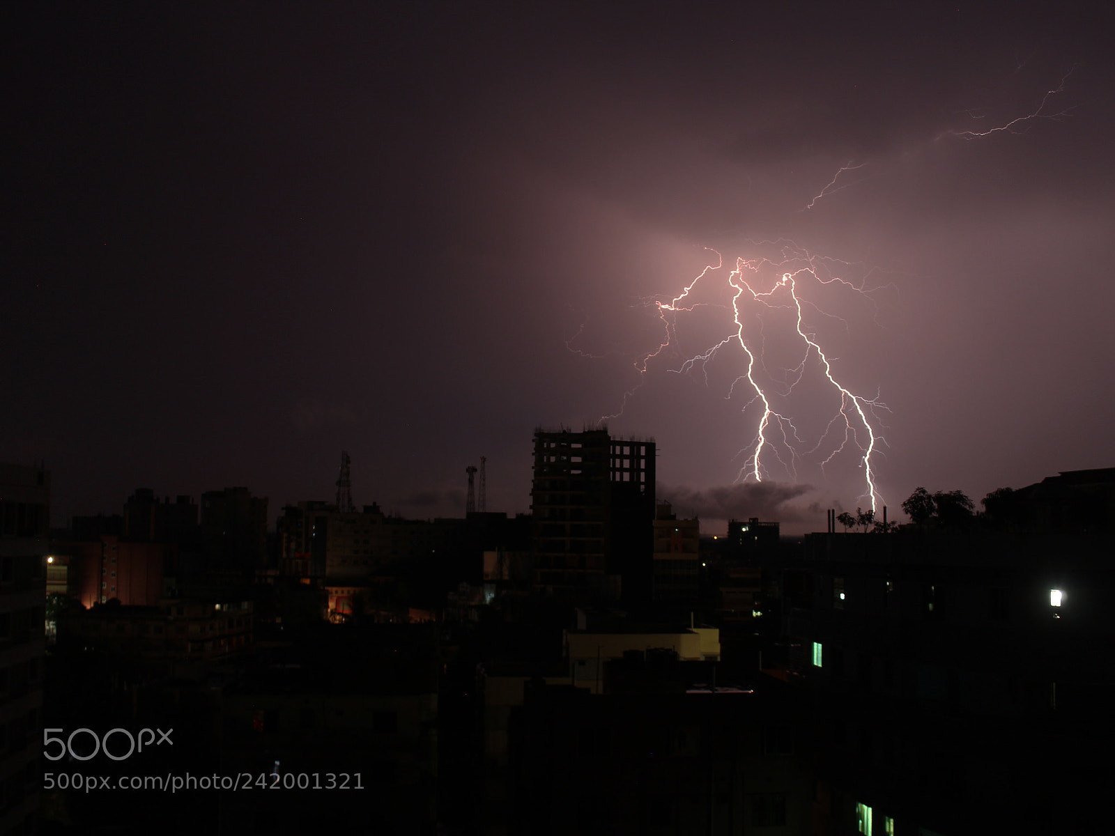 Canon EOS 1200D (EOS Rebel T5 / EOS Kiss X70 / EOS Hi) sample photo. Thunder! photography