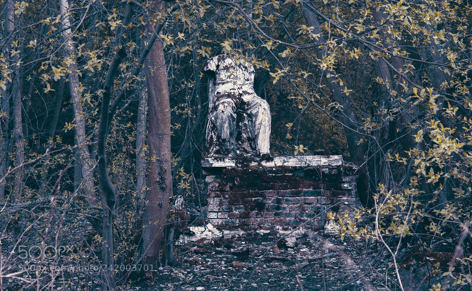 Canon EOS 650D (EOS Rebel T4i / EOS Kiss X6i) sample photo. Statue in woods photography