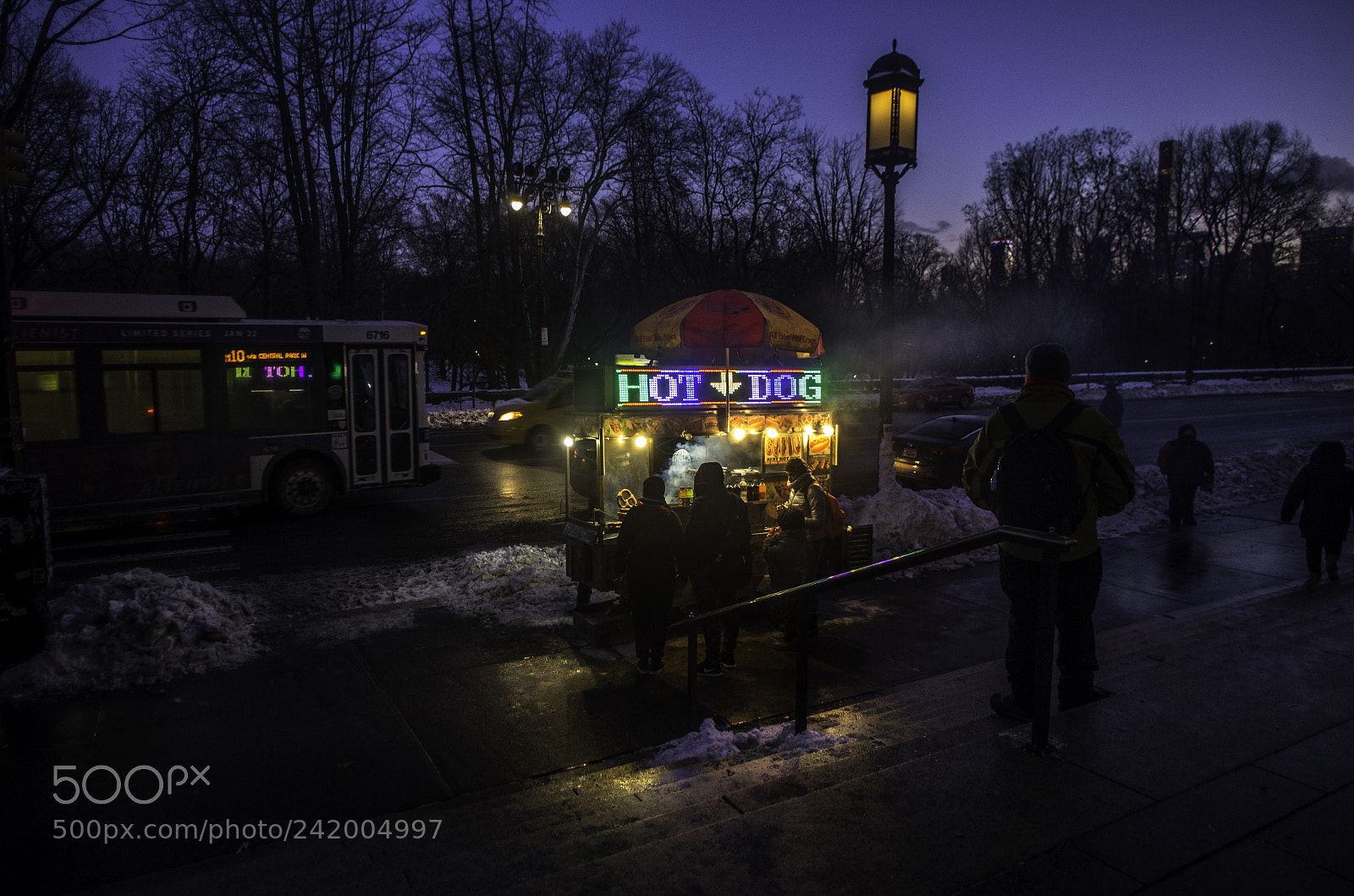 Pentax K-5 sample photo. Hot dog cart photography