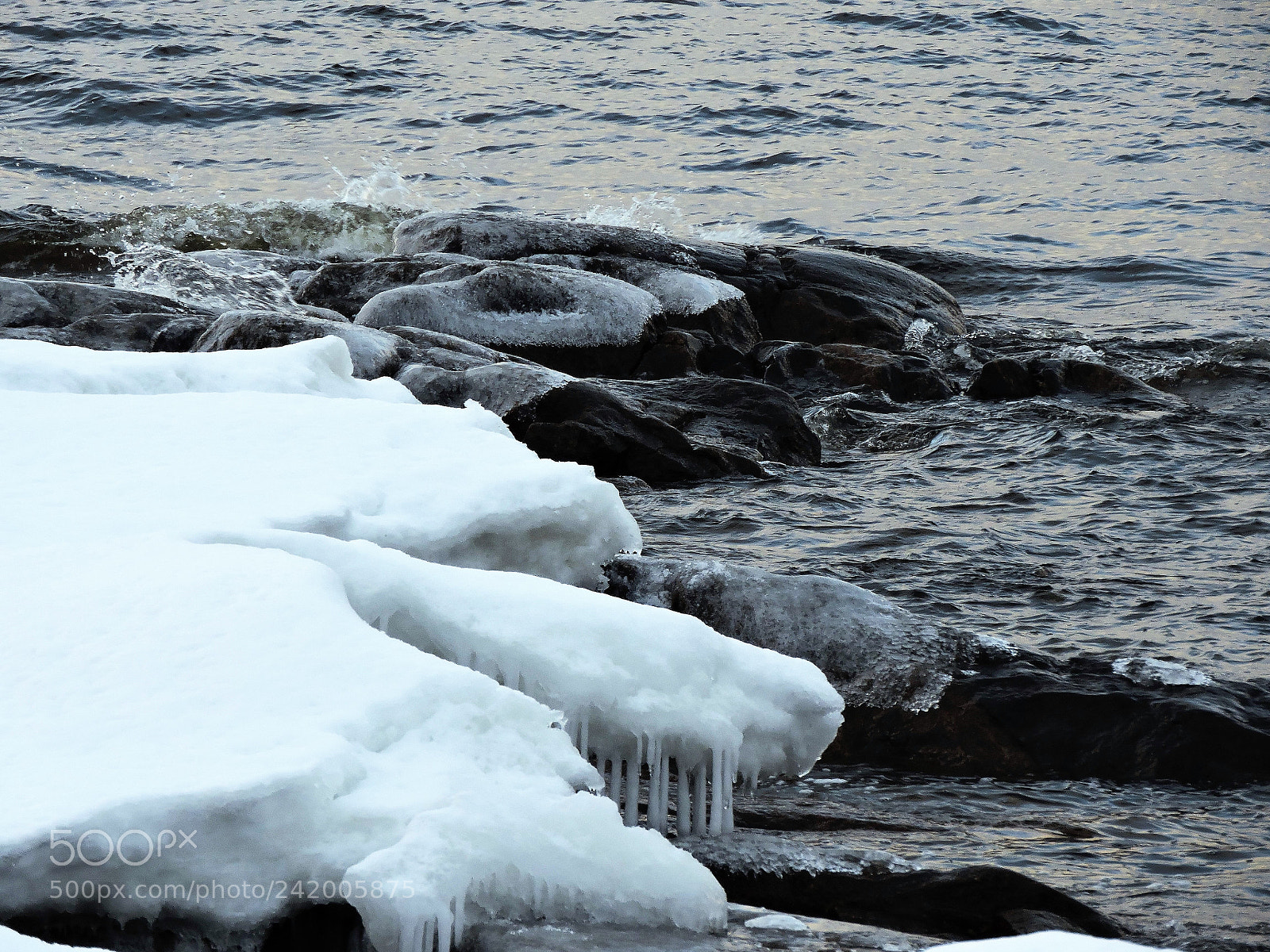 Nikon Coolpix P600 sample photo. Frozen coastline. photography