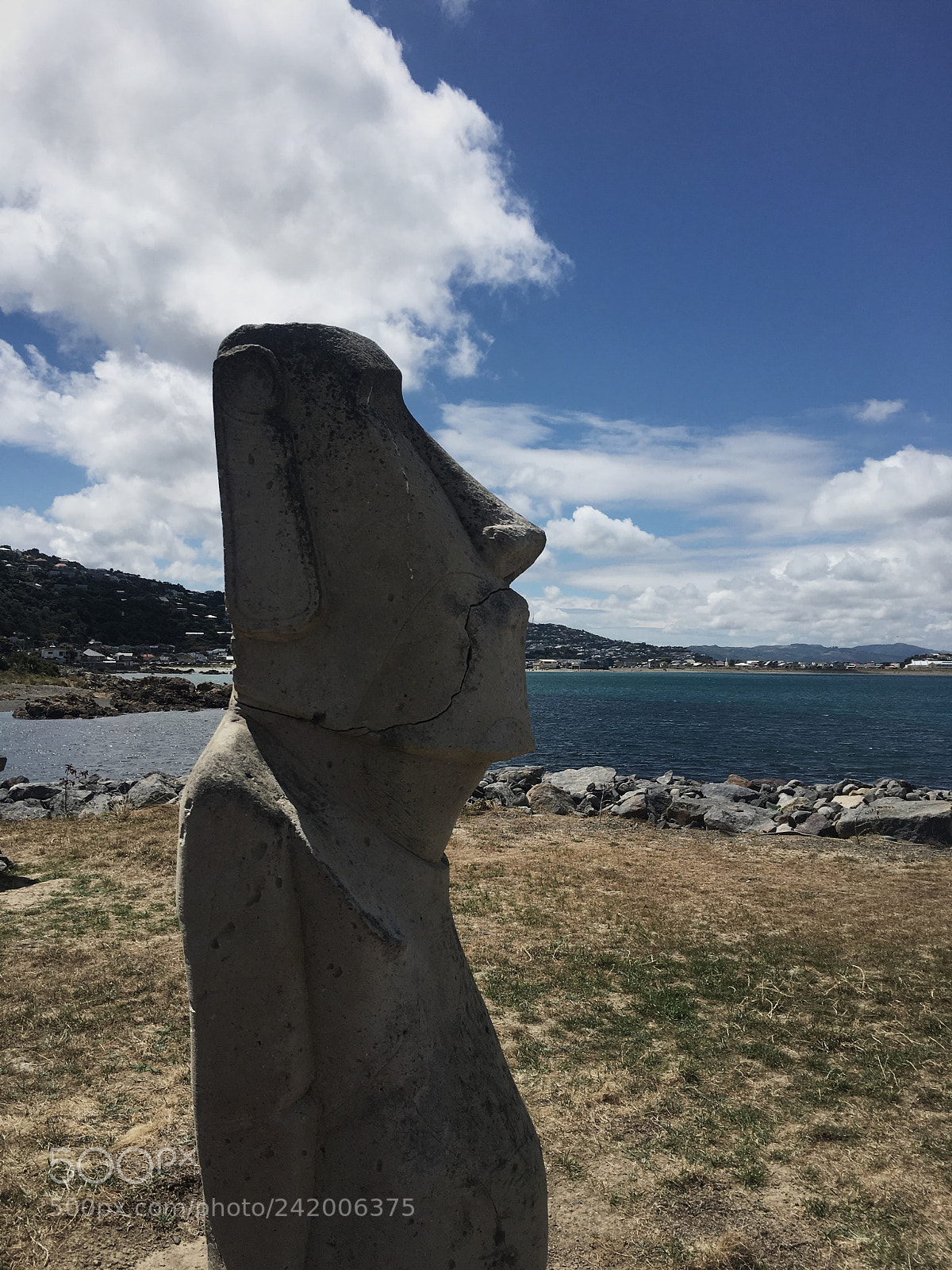 Apple iPhone 6s sample photo. Moai sculpture photography