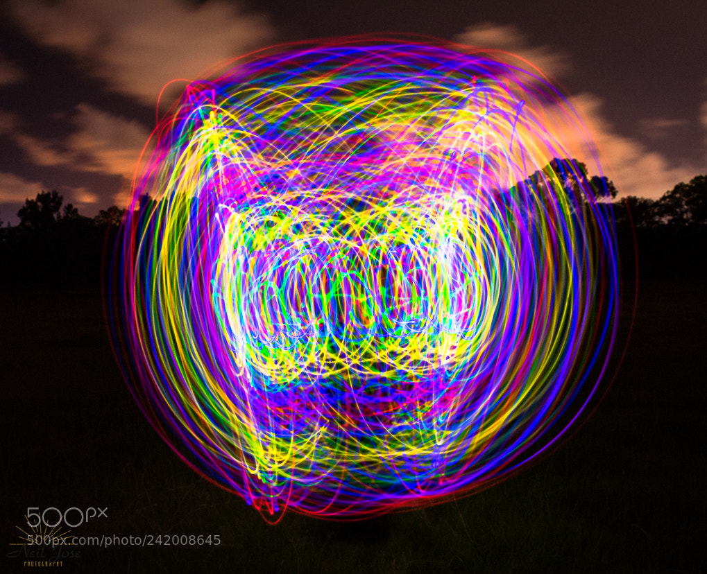 Nikon D3400 sample photo. Light circles photography