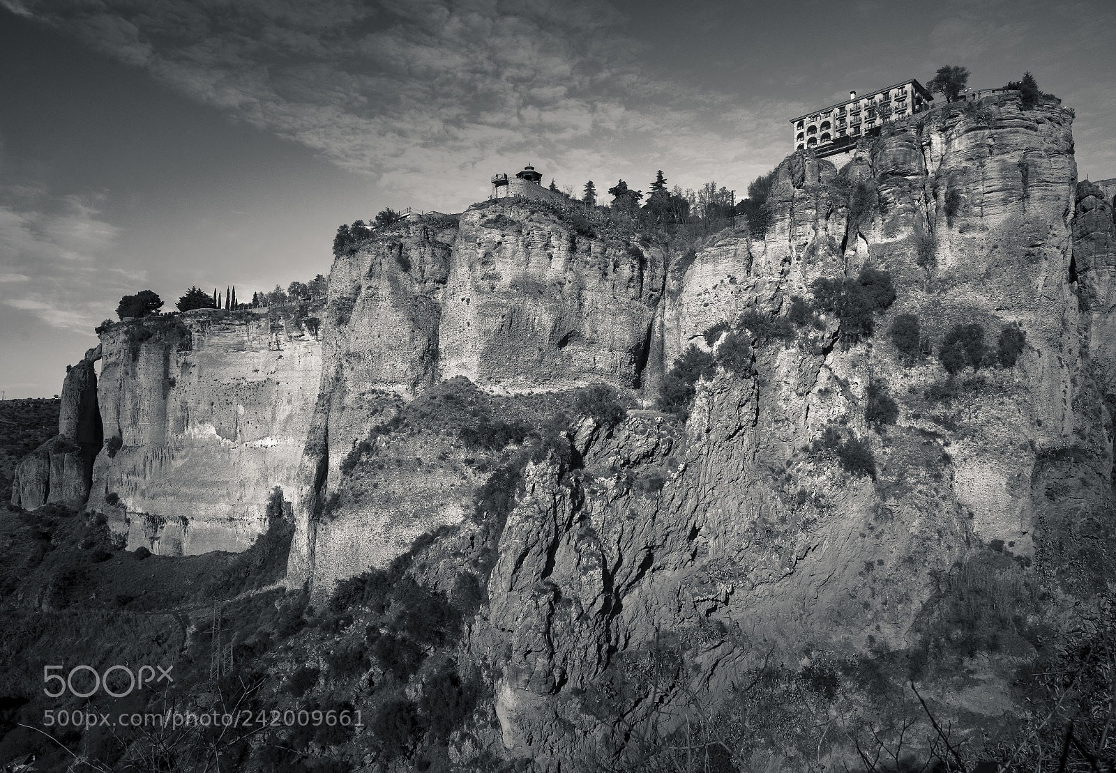 Sony a7 sample photo. Ronda b&w 02 photography