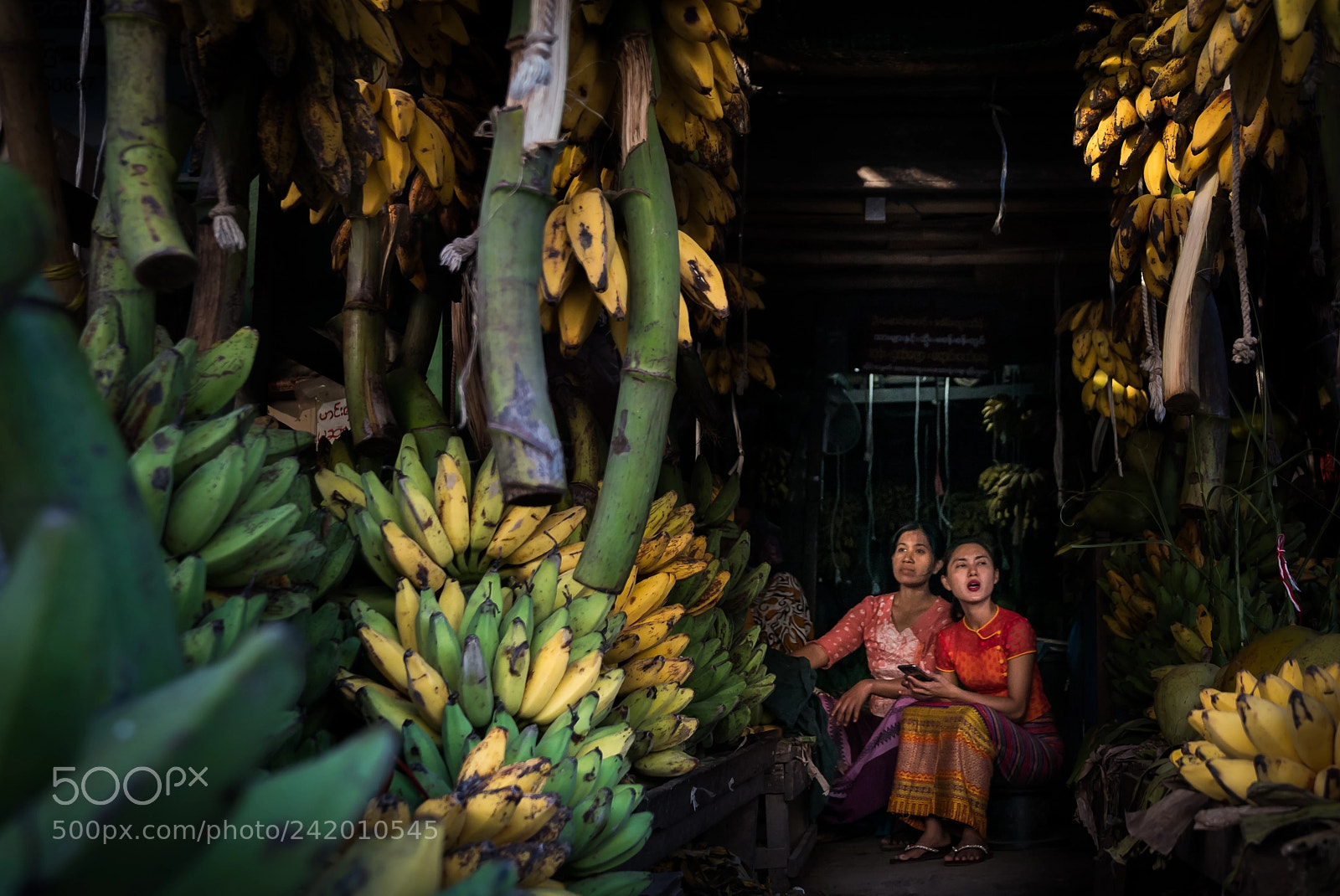 Sony a9 sample photo. Banana republic, myanmar photography