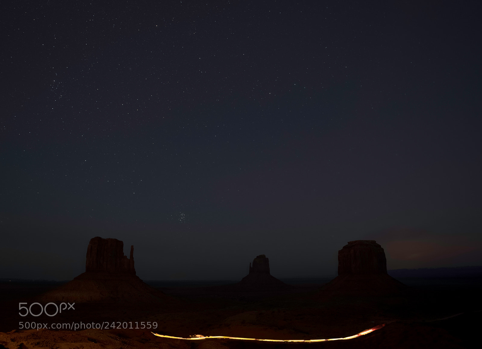 Nikon D850 sample photo. Monument valley stars photography