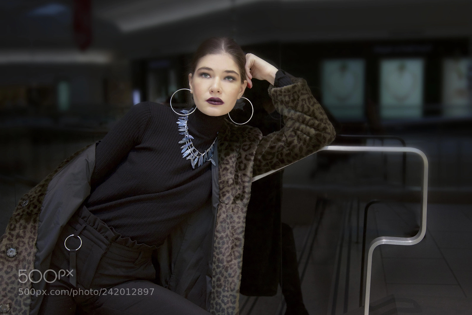 Nikon D810 sample photo. Ana in a waiting photography