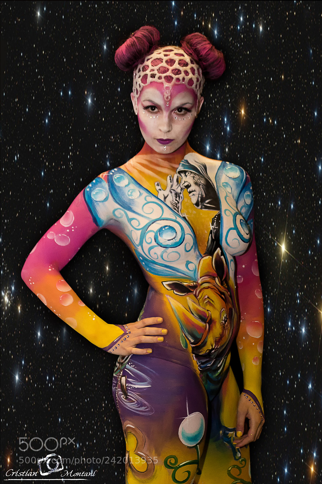 Canon EOS 1300D (EOS Rebel T6 / EOS Kiss X80) sample photo. Body painting photography