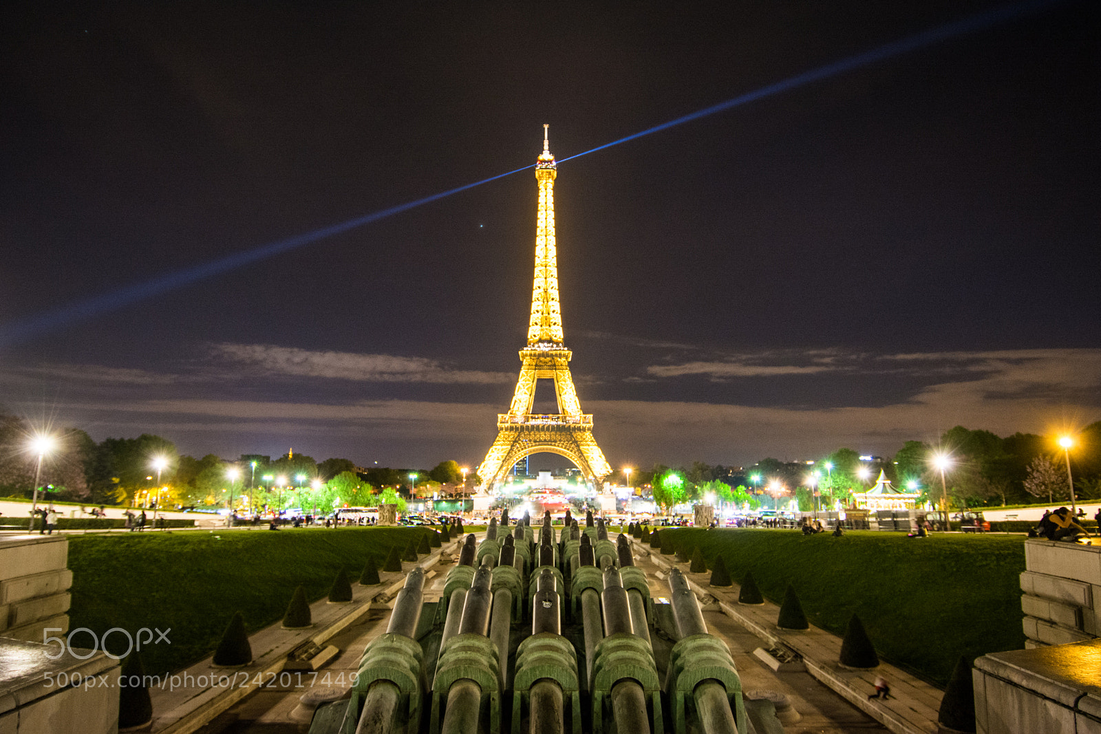Nikon D7100 sample photo. Eiffel tower light show photography