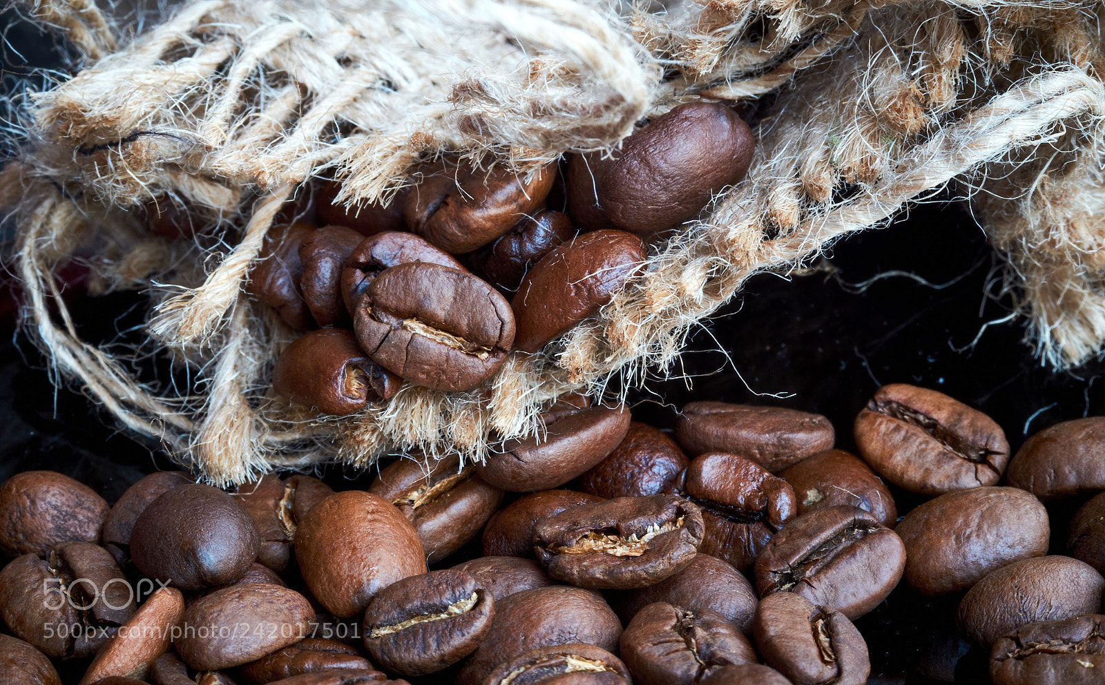 Fujifilm X-M1 sample photo. Coffee in a sack photography