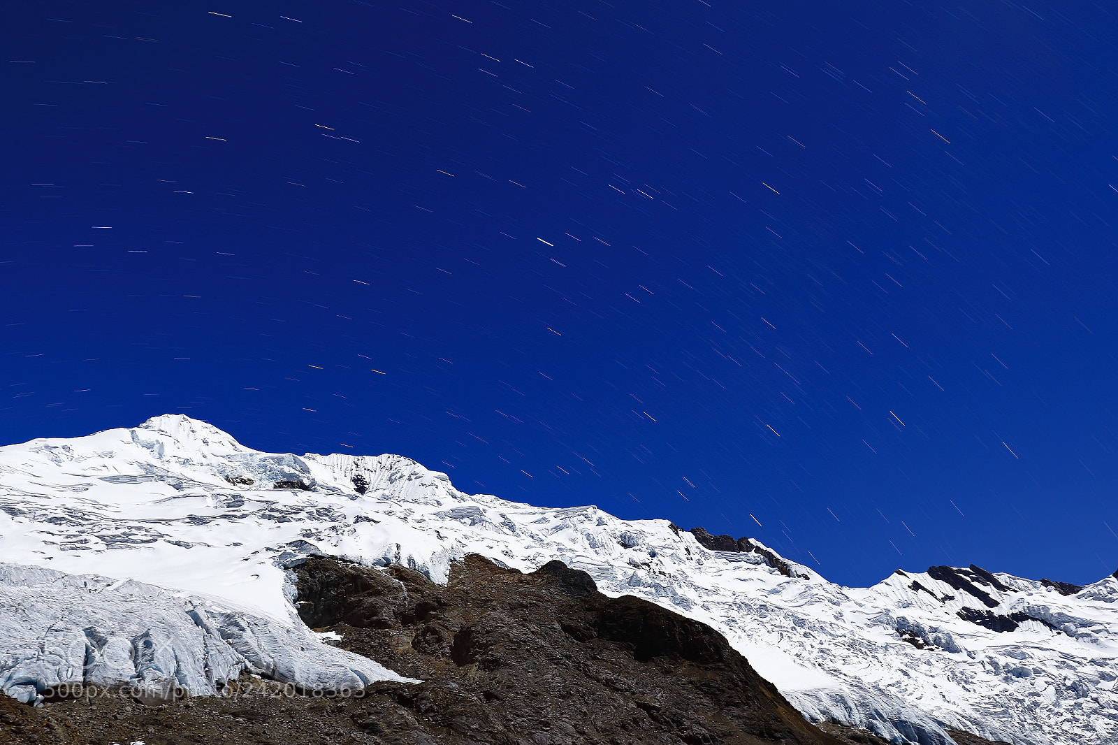 Canon EOS 7D Mark II sample photo. Huaytapallana y estrellas photography