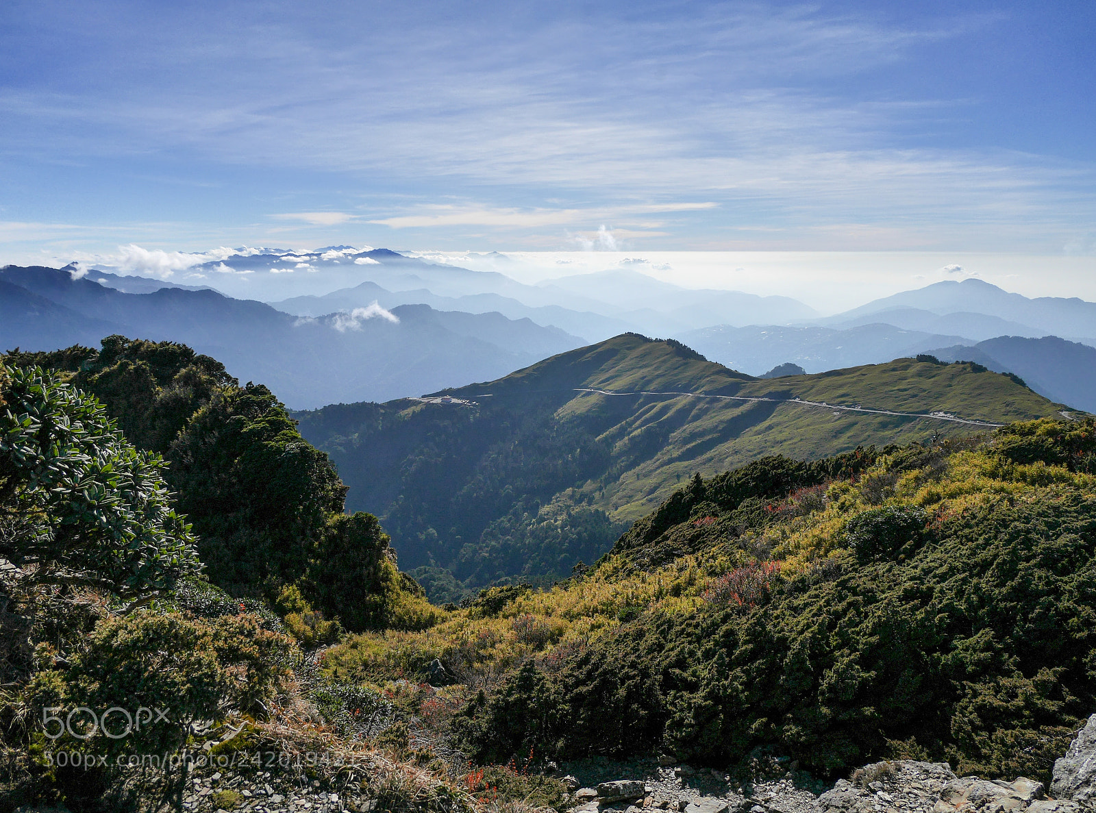 Panasonic Lumix DMC-GF7 sample photo. 合歡山東峰上的風景 photography