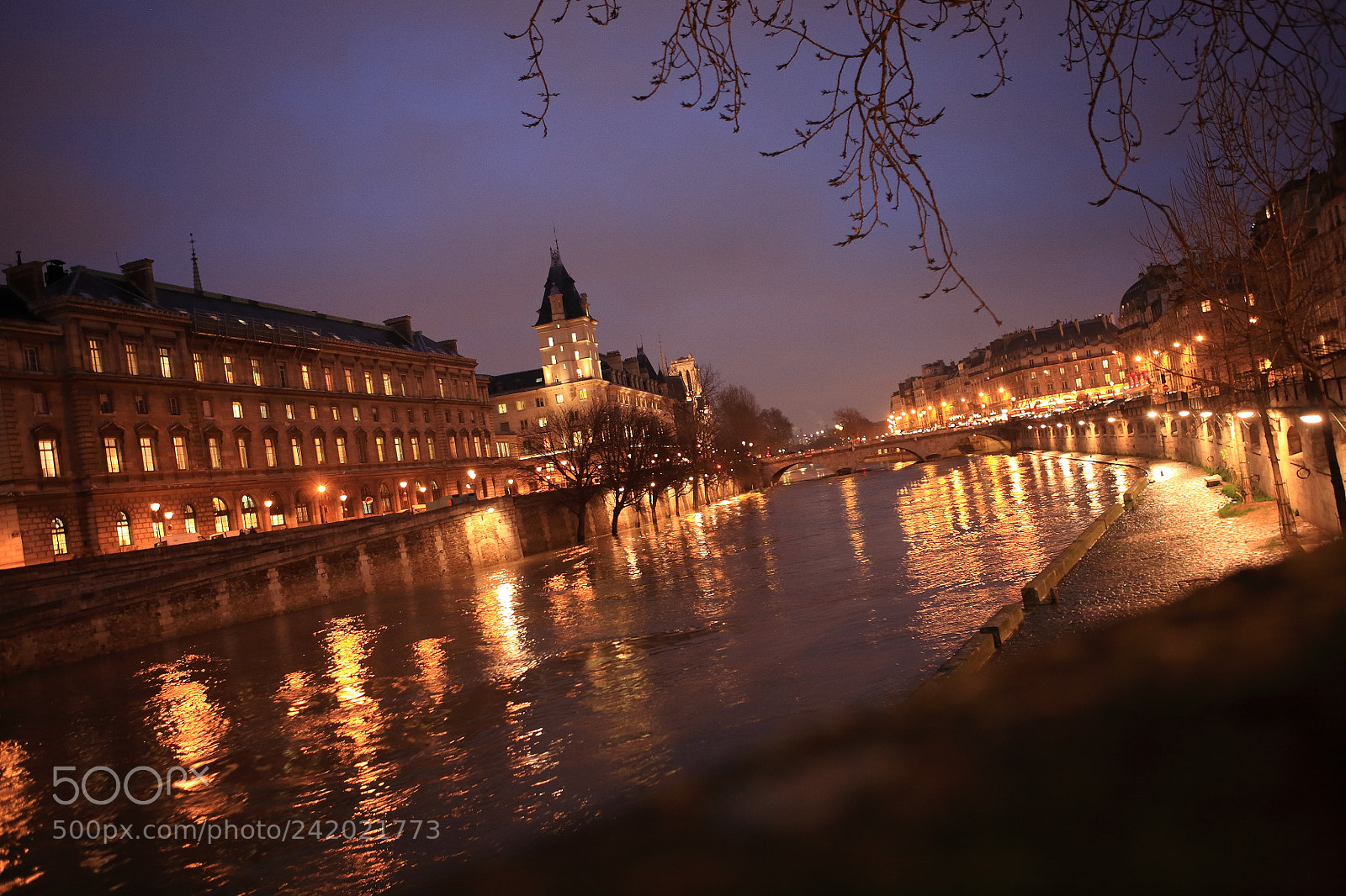 Canon EOS 5D sample photo. Nuit quai des orf photography