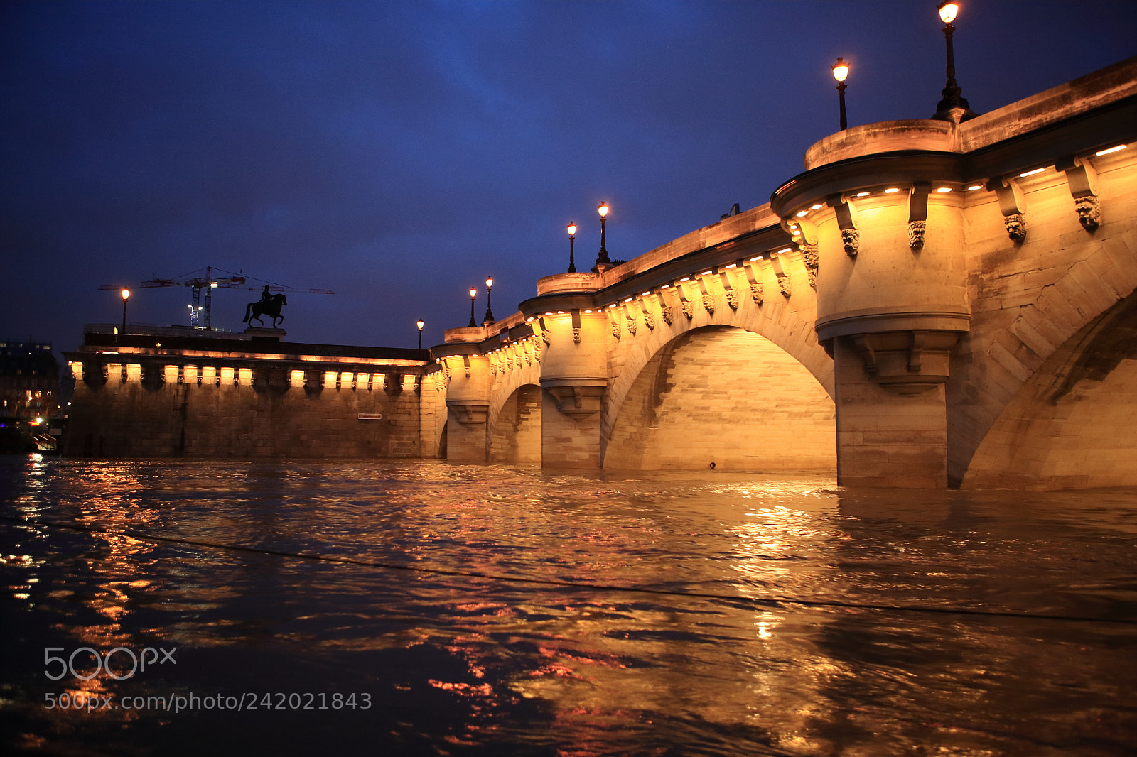 Canon EOS 5D sample photo. Nuit pont neuf photography