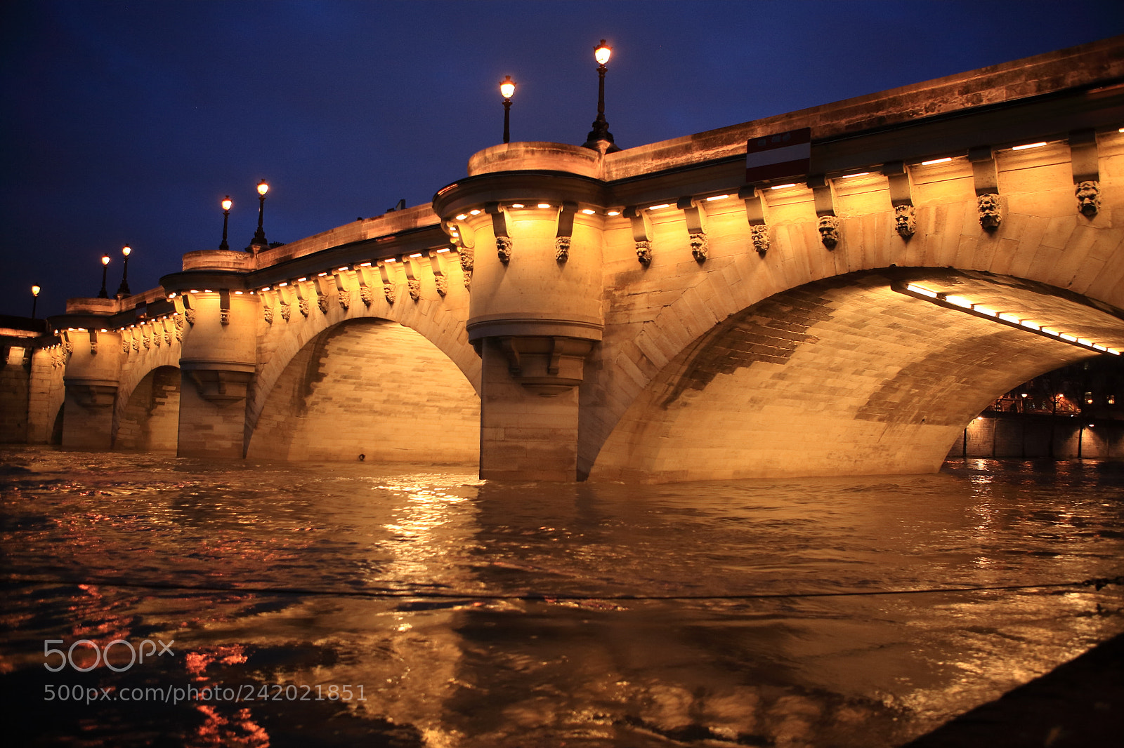 Canon EOS 5D sample photo. Nuit pont neuf photography