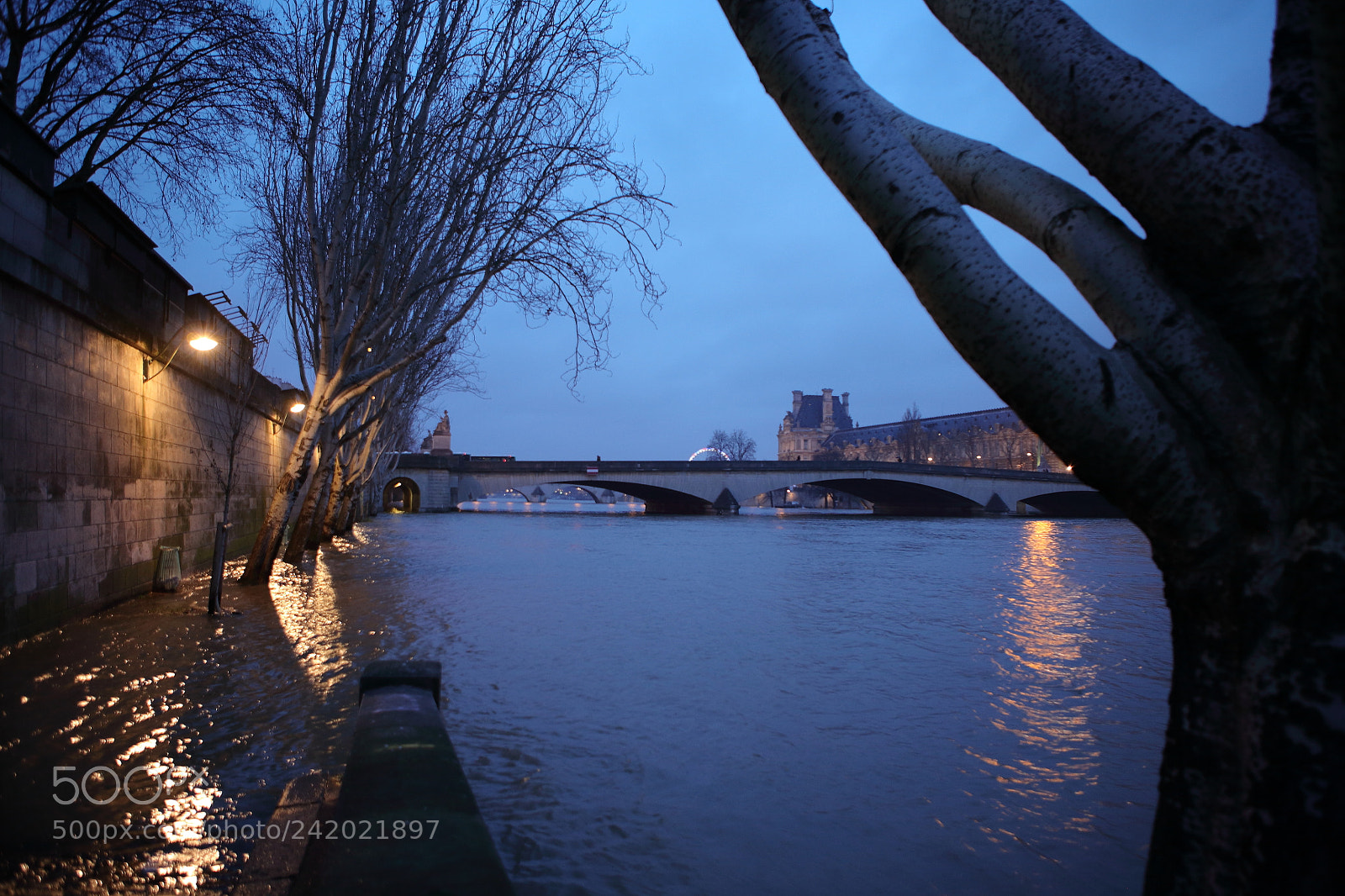 Canon EOS 5D sample photo. Nuit quai photography