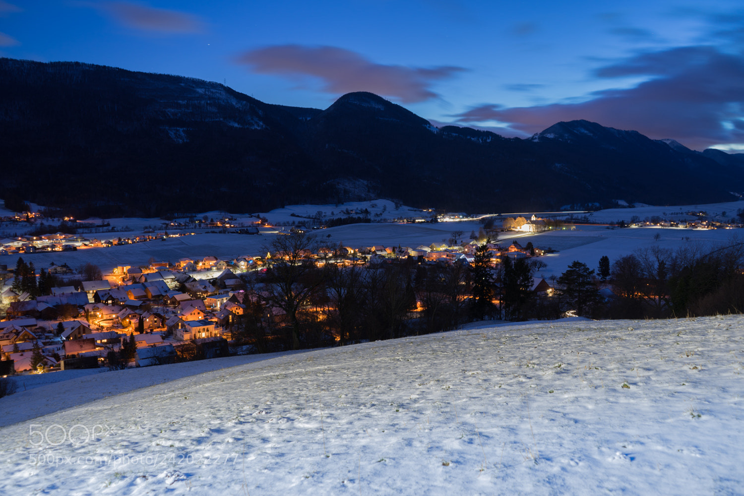 Sony a7 II sample photo. Dorf am abend photography