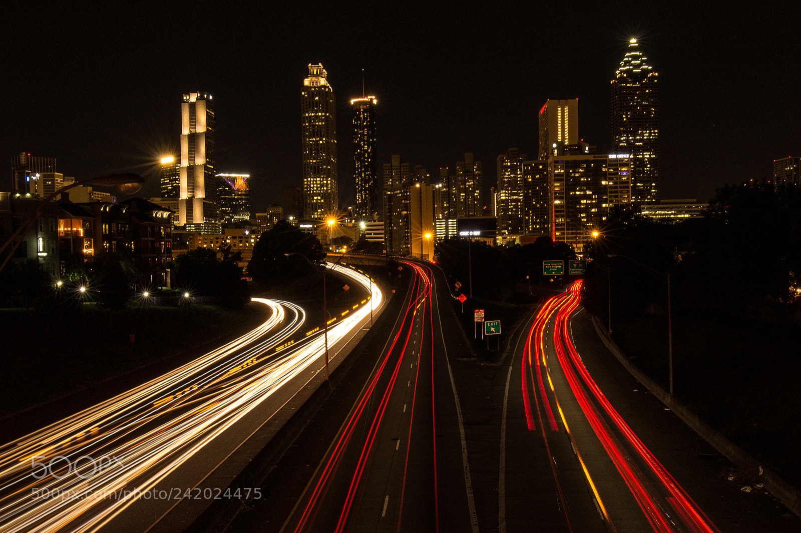 Canon EOS 1200D (EOS Rebel T5 / EOS Kiss X70 / EOS Hi) sample photo. Atlanta nightline photography