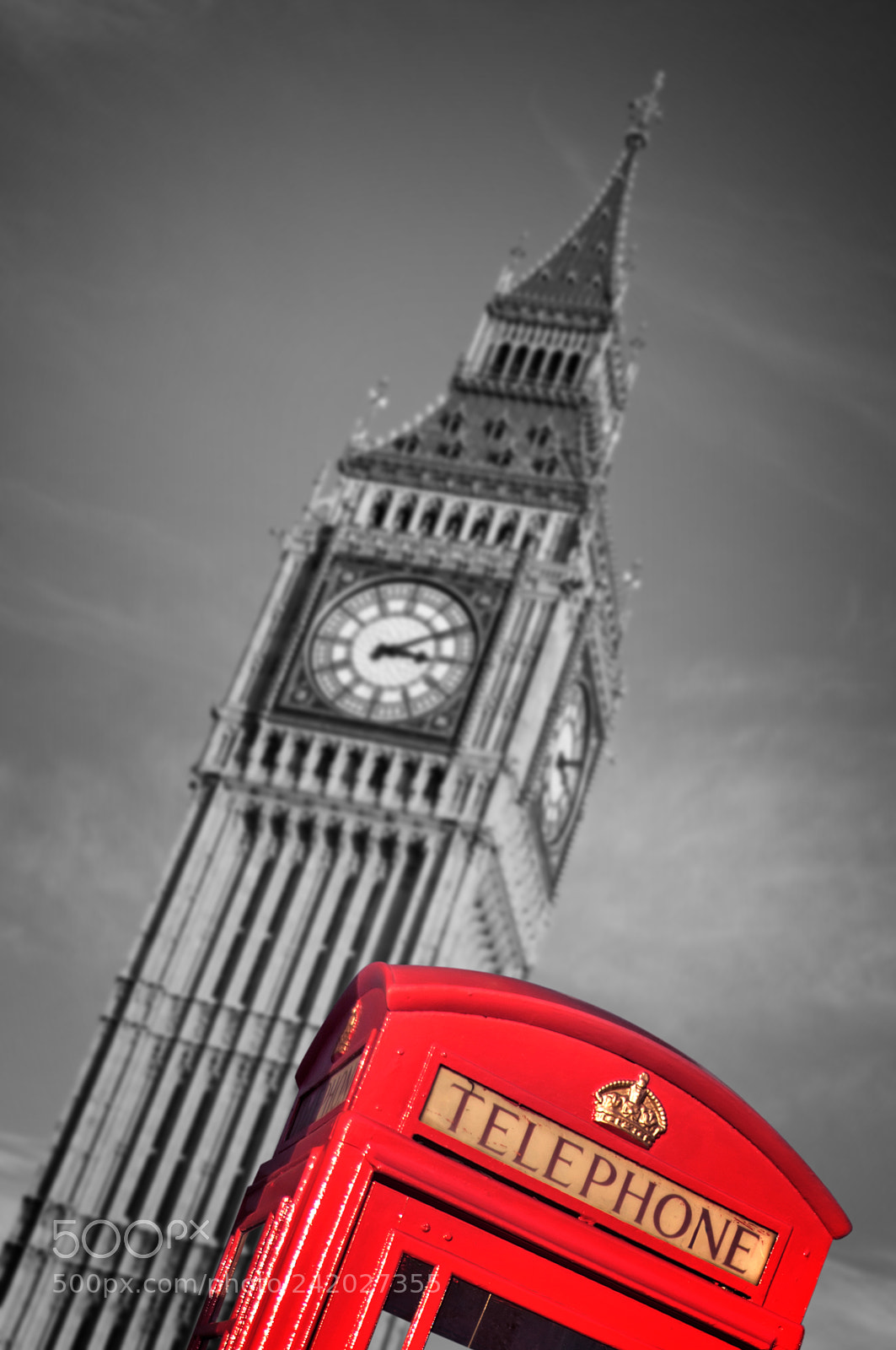 Nikon D90 sample photo. Red telephone box and photography