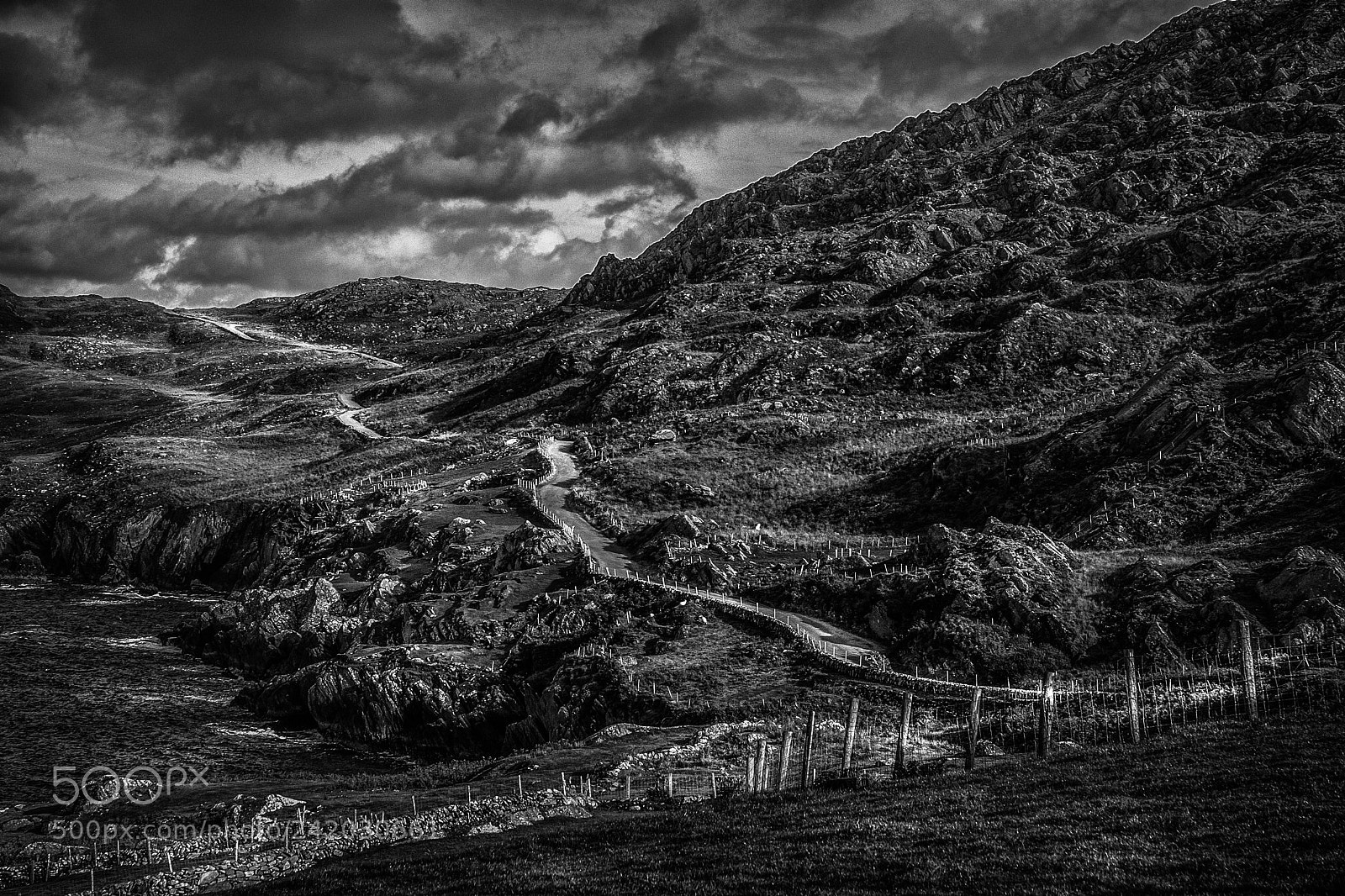 Nikon D200 sample photo. Coulagh bay road photography