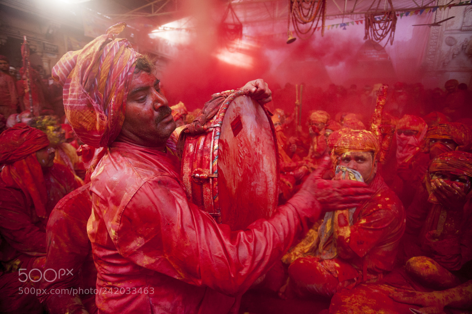 Canon EOS 5D sample photo. Holi festival, barsana, uttar photography