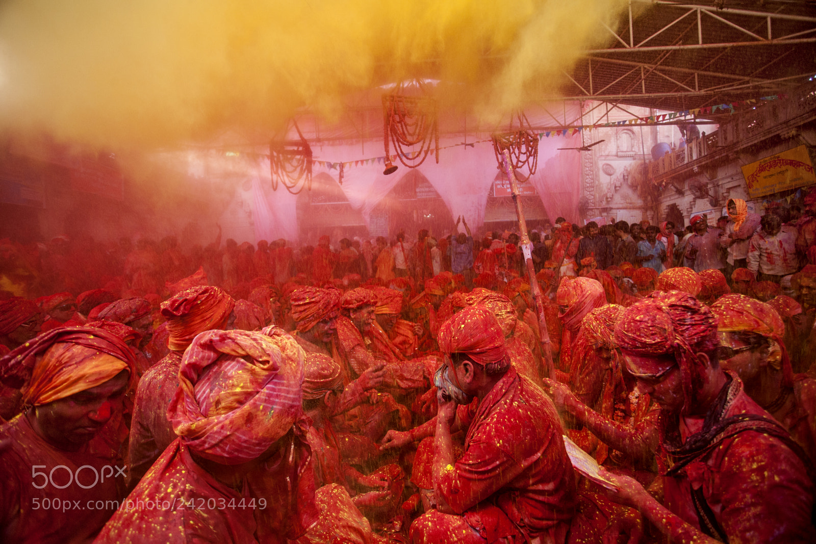 Canon EOS 5D sample photo. Holi festival, barsana, uttar photography