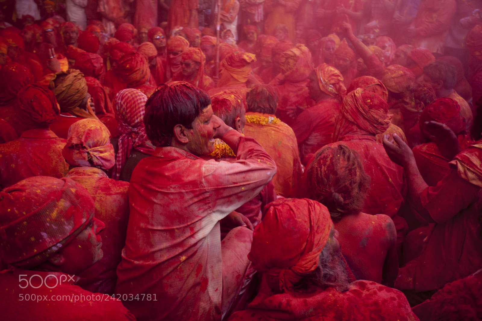 Canon EOS 5D sample photo. Holi festival, barsana, uttar photography