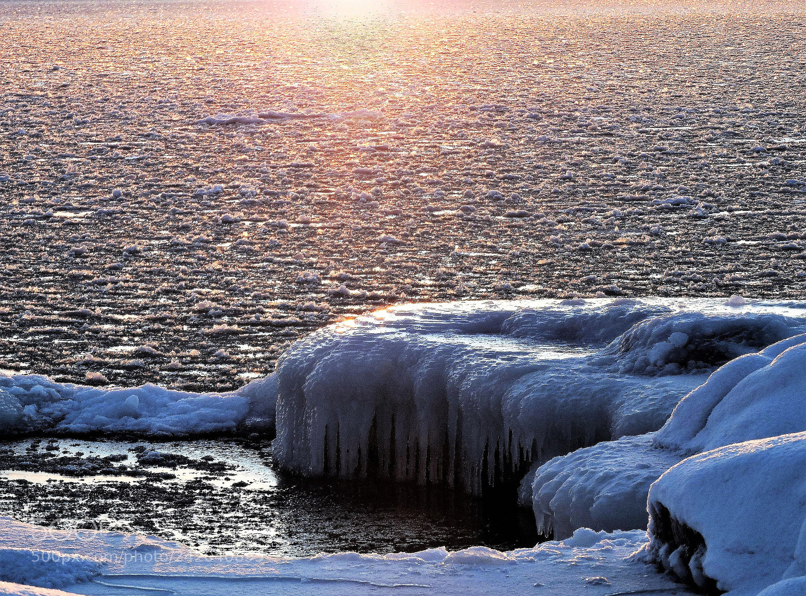Nikon Coolpix P600 sample photo. Frozen sea and the photography